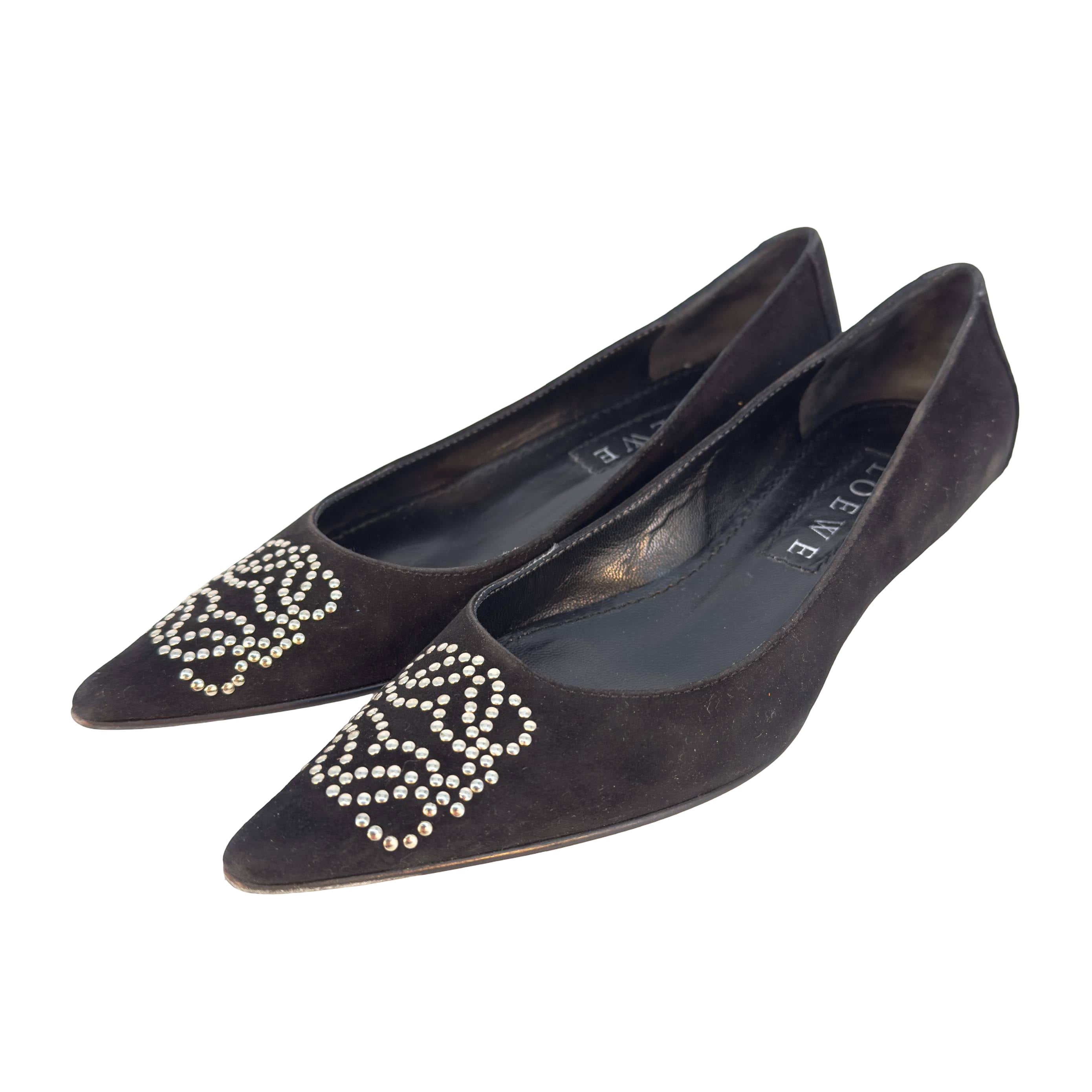 Loewe Anagram Loafer Gr. 35 Schwarz Wildleder