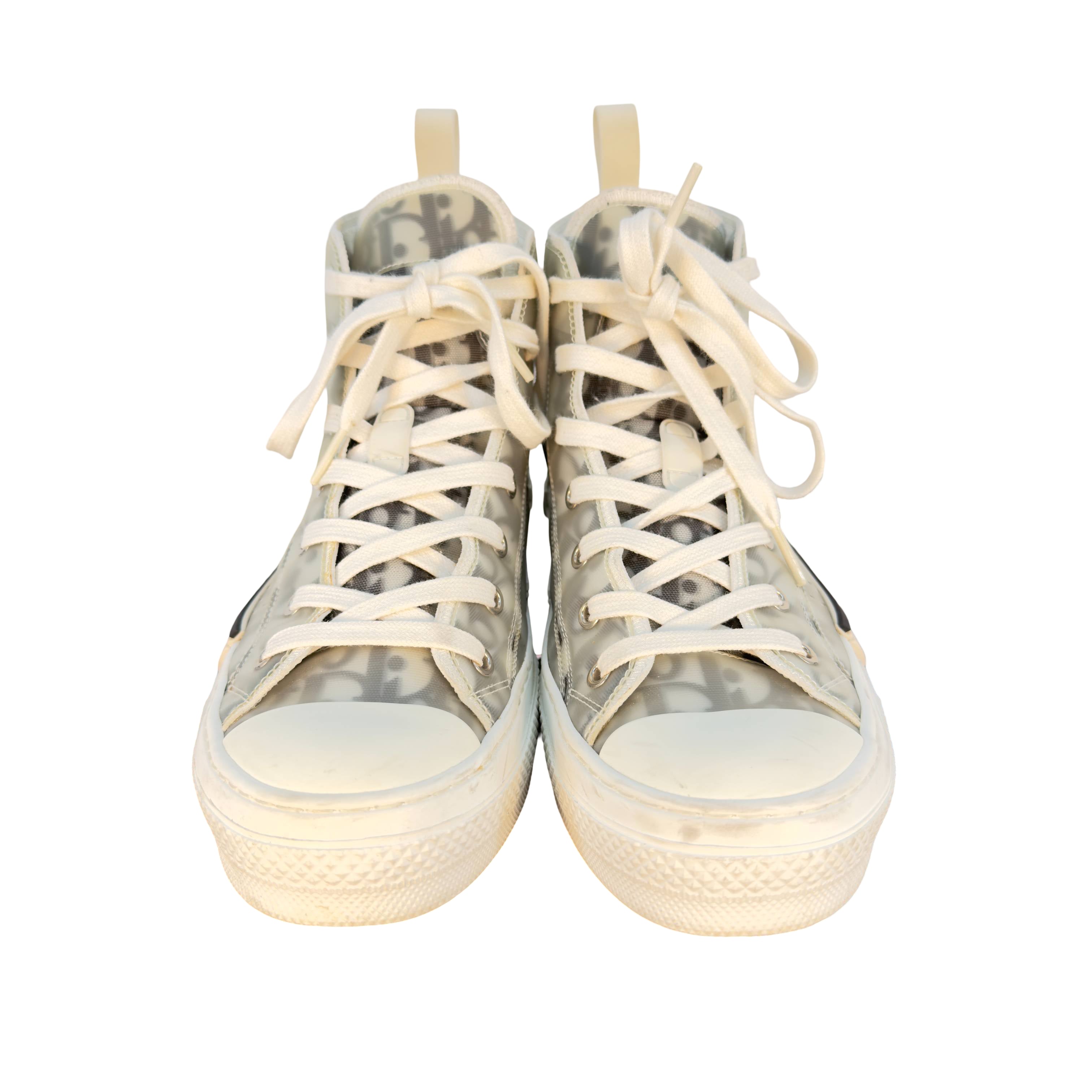 Christian Dior B23 High Sneaker Gr. 40 Grau Oblique Monogram