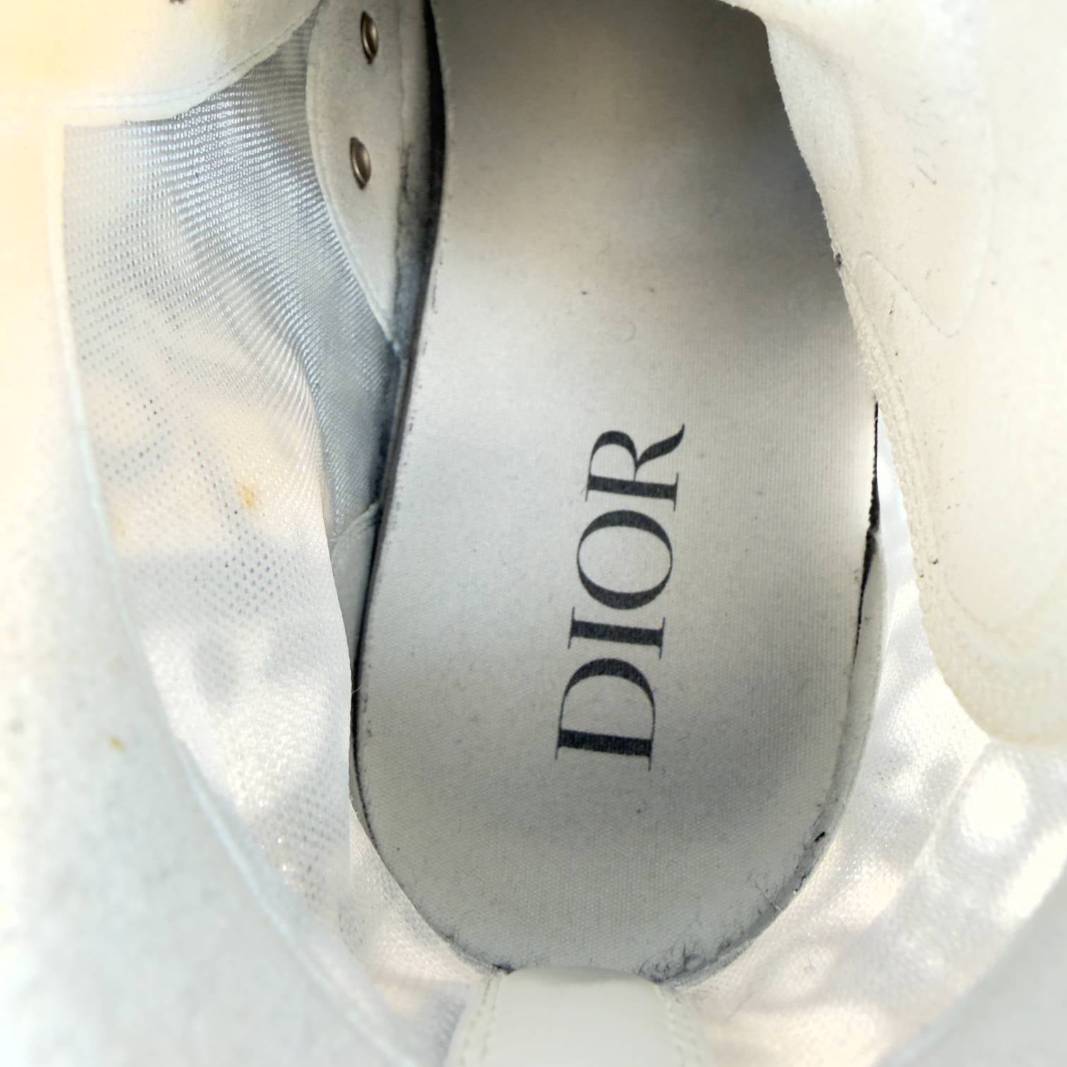 Christian Dior B23 High Sneaker Gr. 40 Grau Oblique Monogram