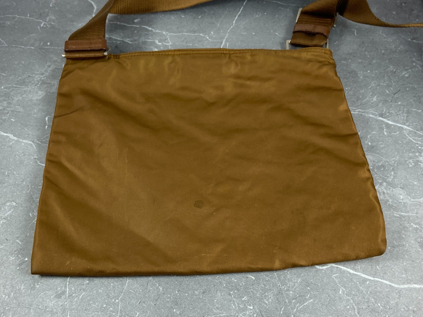 Prada Nylon Shoulder / Messenger Bag Brown