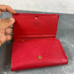 Louis Vuitton Porte-Monnaie Tresor Red Epi Leather