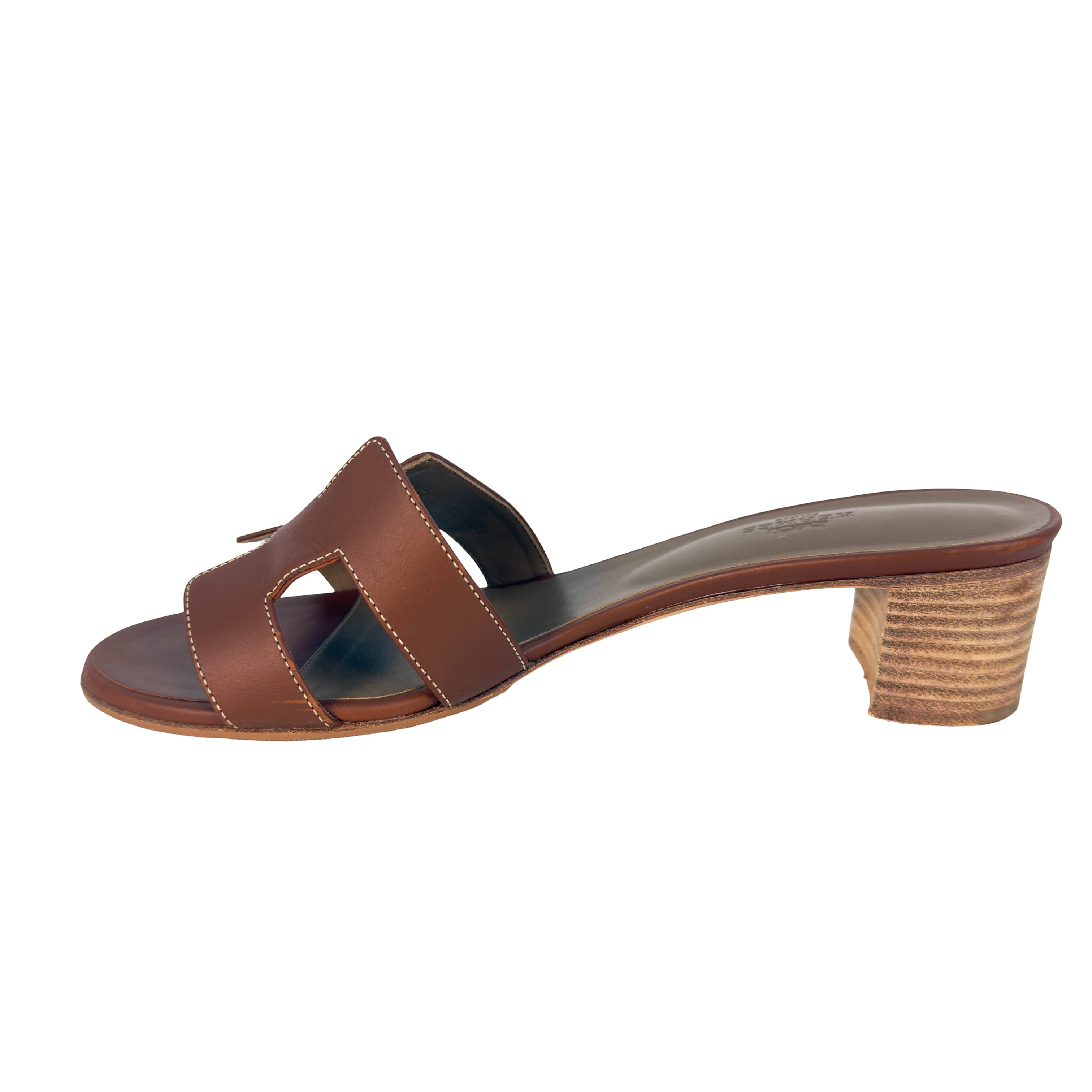 Hermès Oasis Sandale Gr. 41 Braun Leder