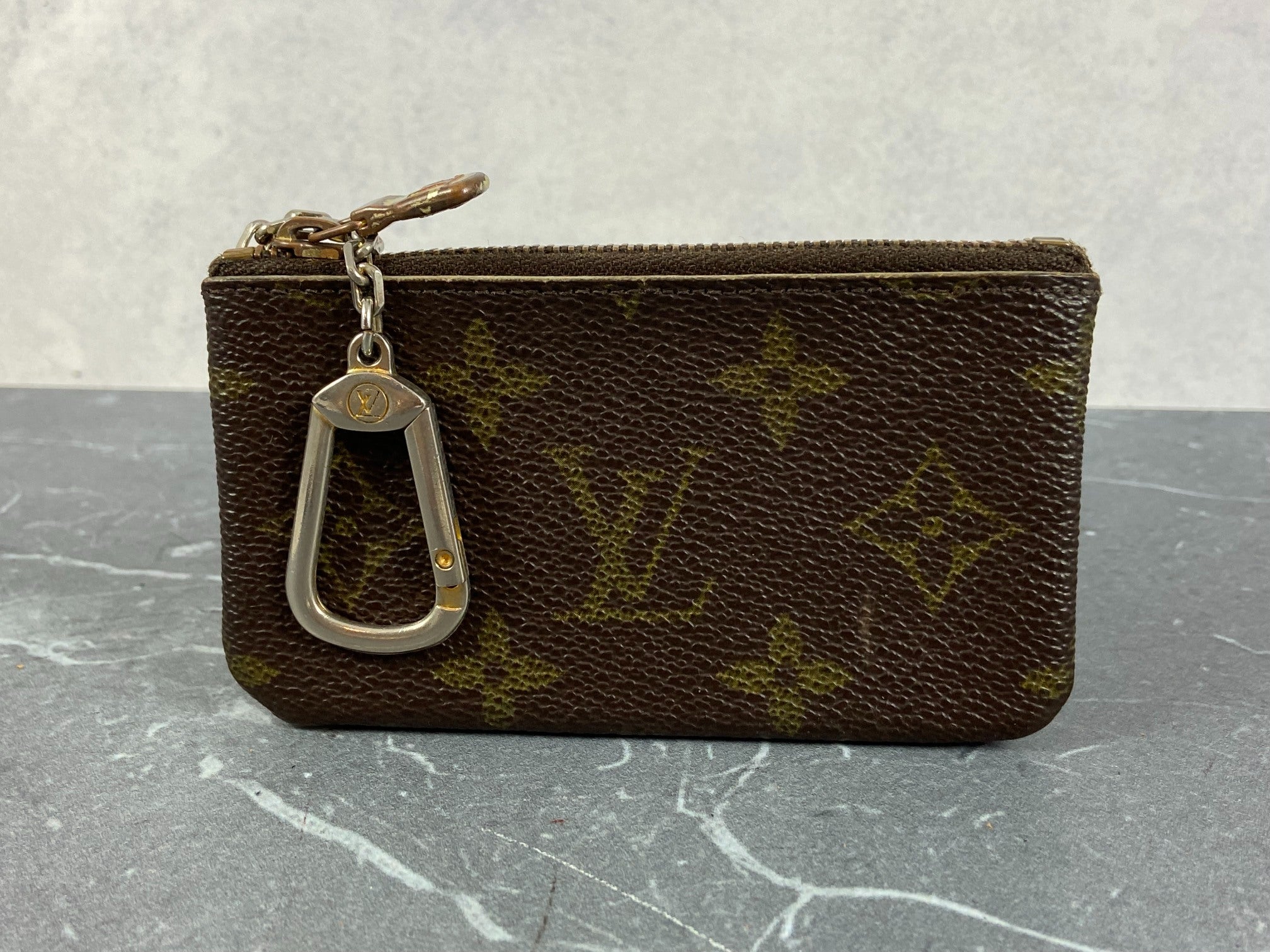 Louis Vuitton Pochette Cles Key Pouch Monogram Canvas