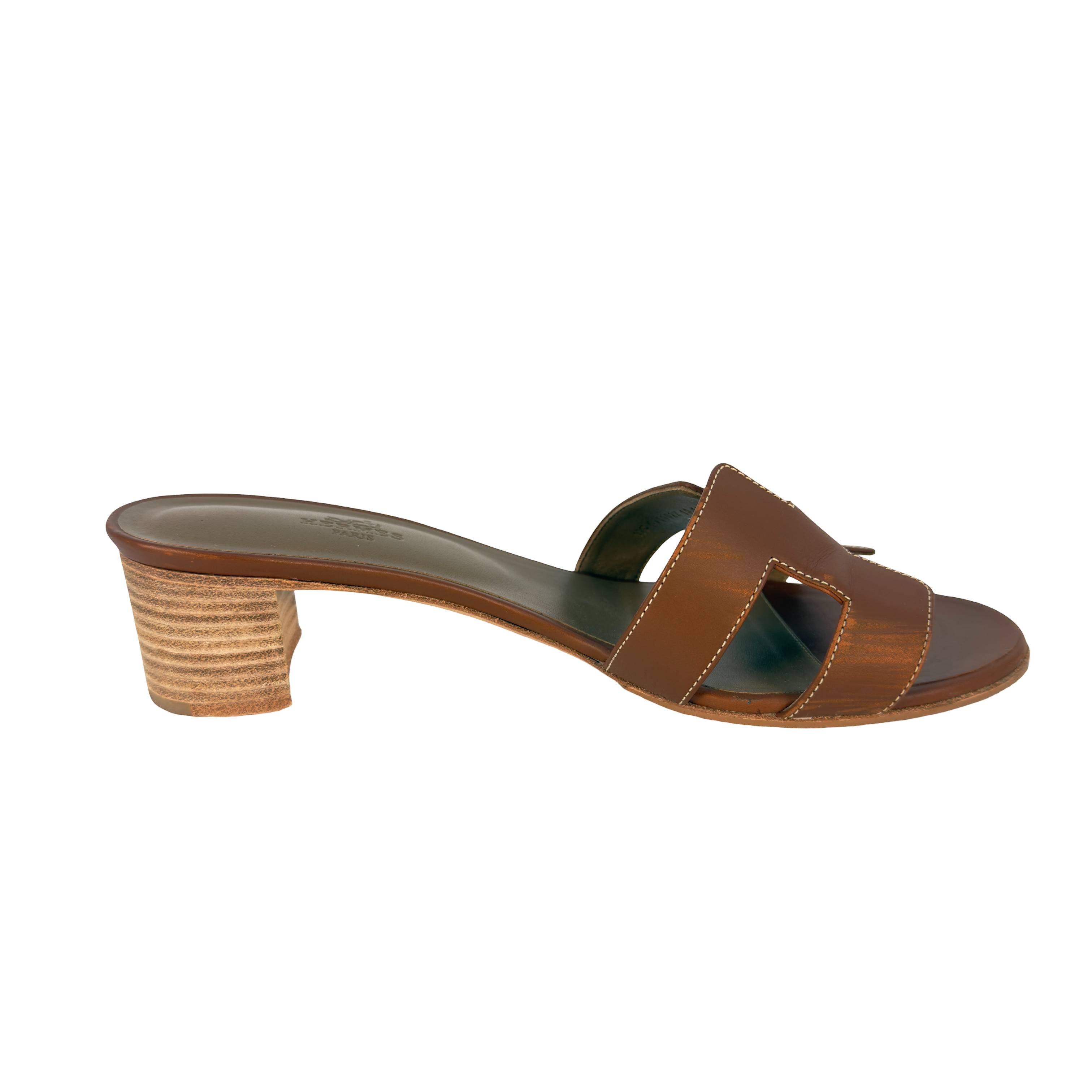 Hermès Oasis Sandale Gr. 41 Braun Leder