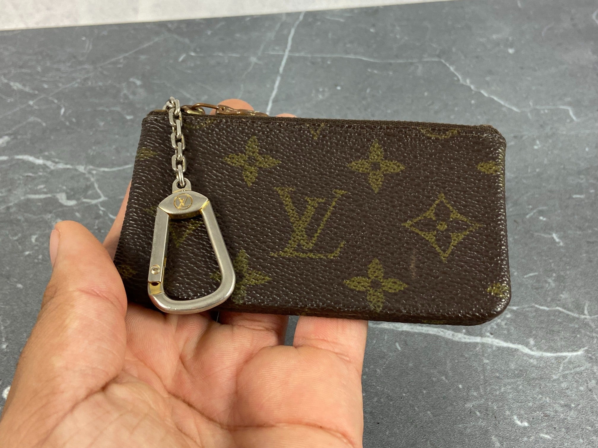 Louis Vuitton Pochette Cles Key Pouch Monogram Canvas