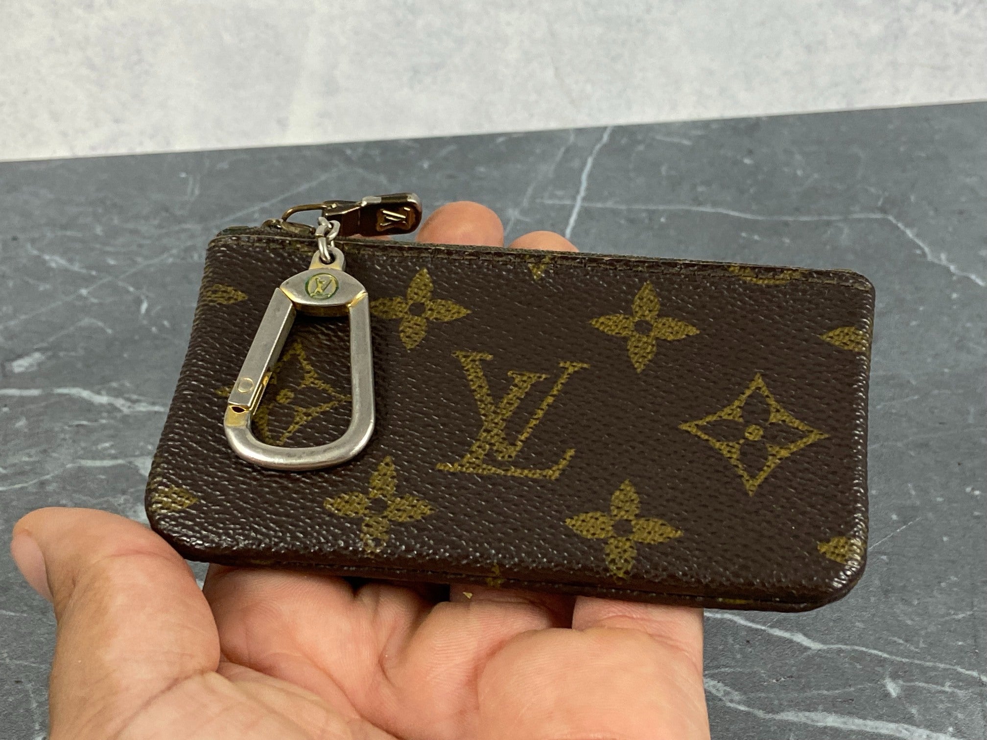 Louis Vuitton Pochette Cles Key Pouch Monogram Canvas