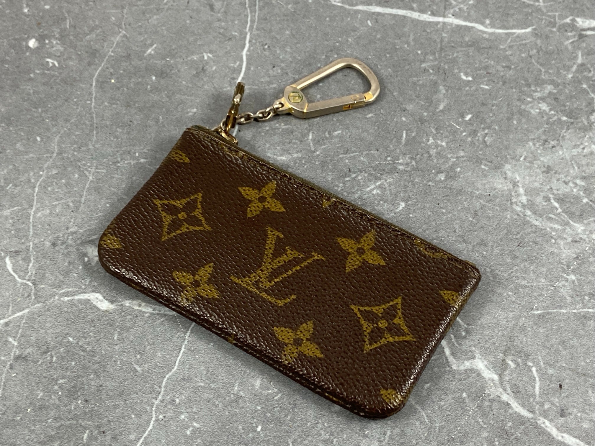 Louis Vuitton Pochette Cles Key Pouch Monogram Canvas