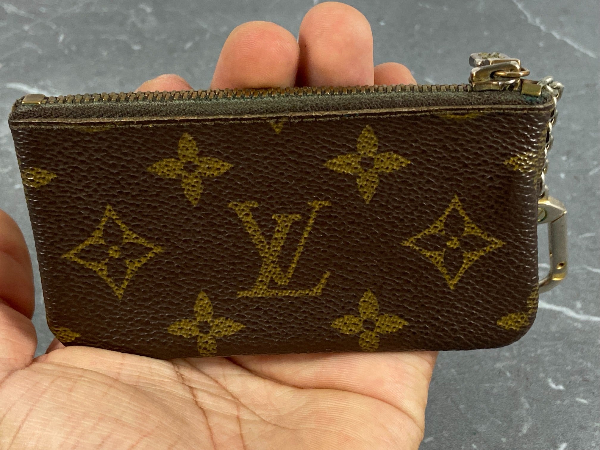 Louis Vuitton Pochette Cles Key Pouch Monogram Canvas