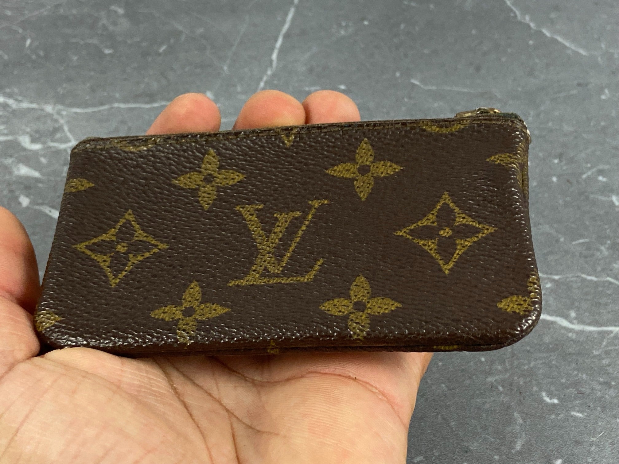 Louis Vuitton Pochette Cles Key Pouch Monogram Canvas