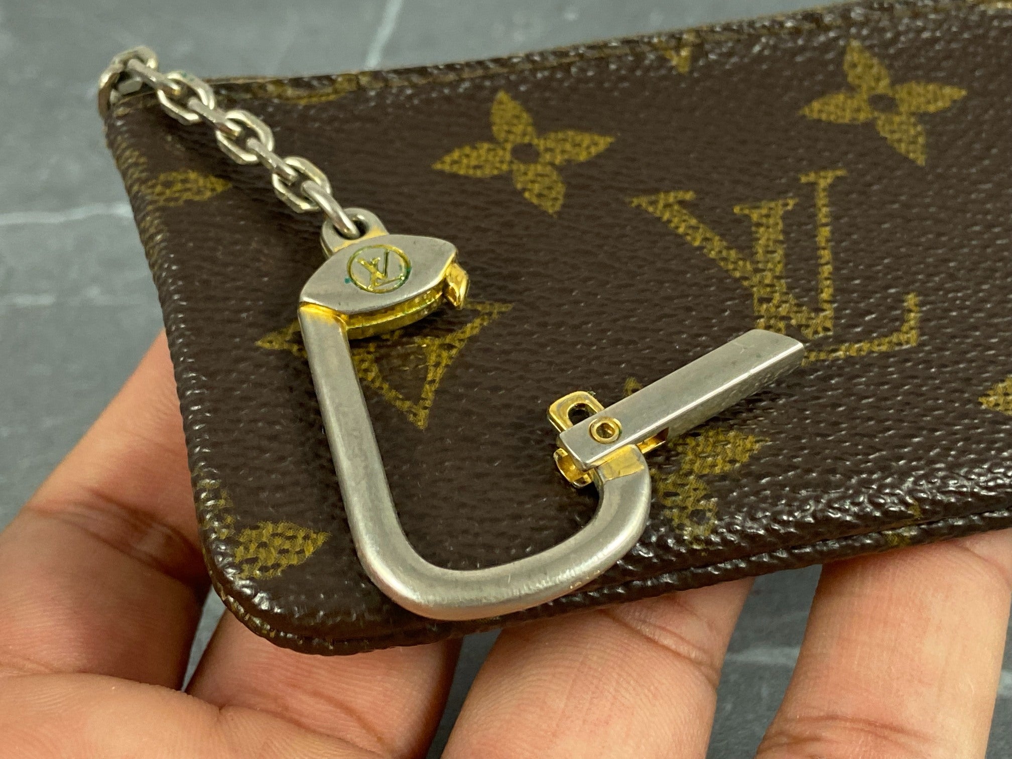 Louis Vuitton Pochette Cles Key Pouch Monogram Canvas