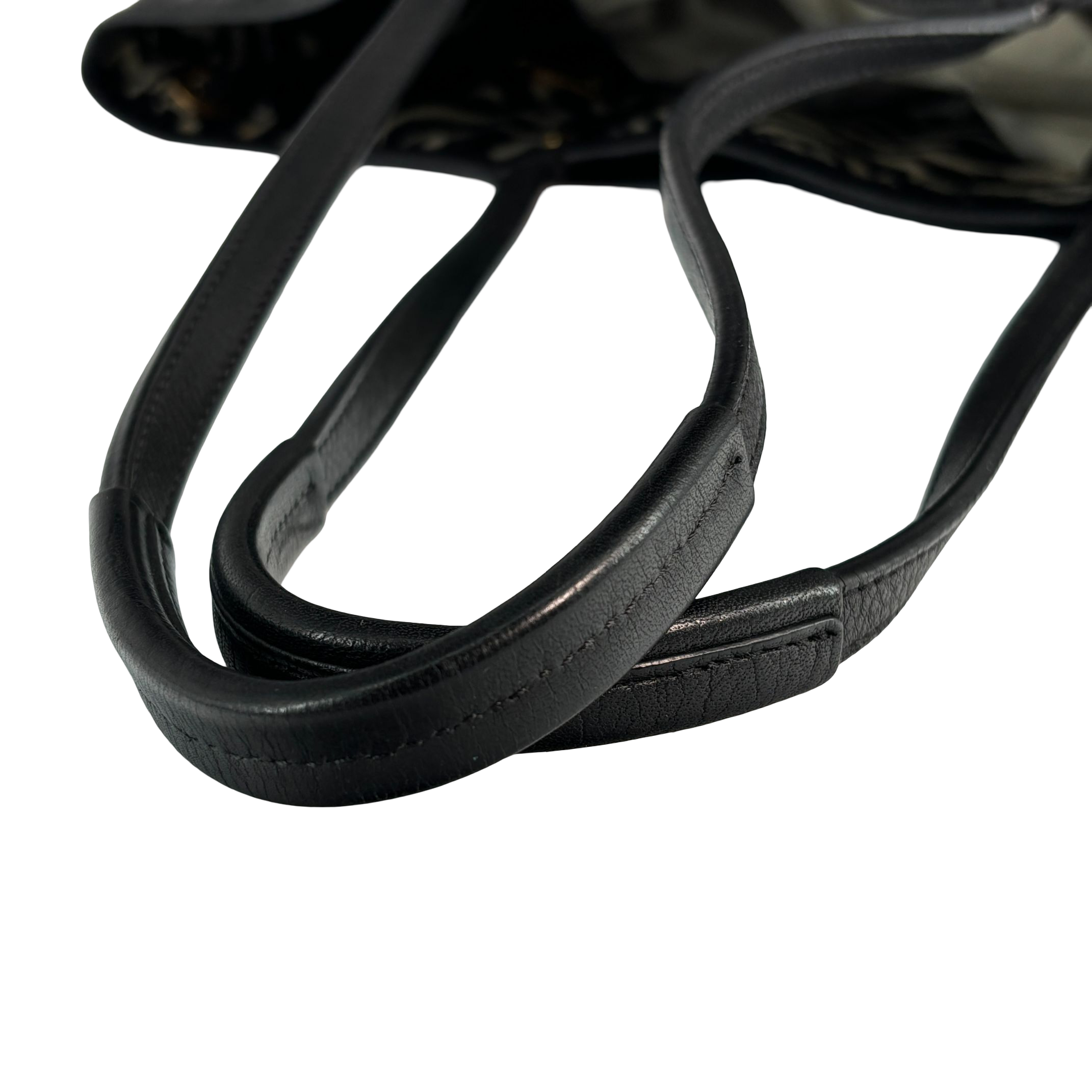 MCM Hand / Tote Bag Black Visetos Cognac Monogram