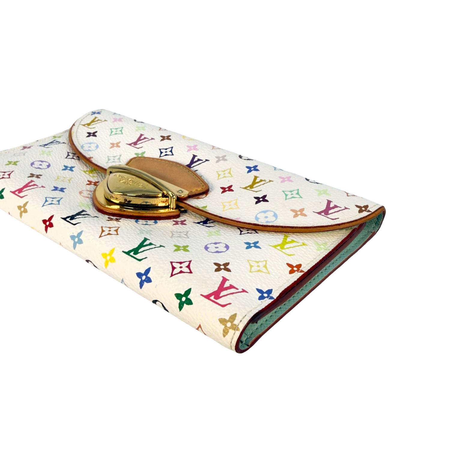 Louis Vuitton Portefeuille Eugenie Wallet Weiß Murakami Multicolor