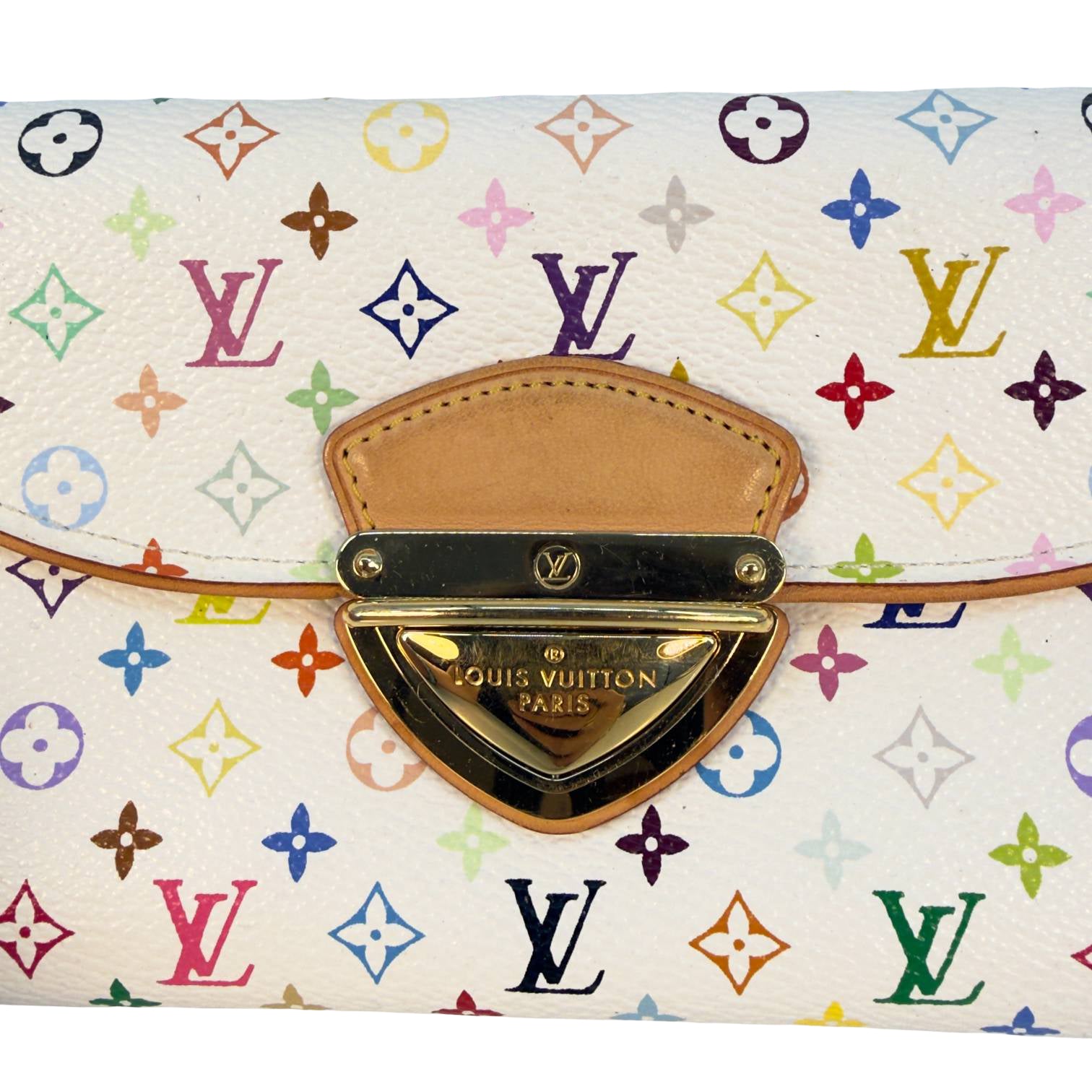 Louis Vuitton Portefeuille Eugenie Wallet Weiß Murakami Multicolor