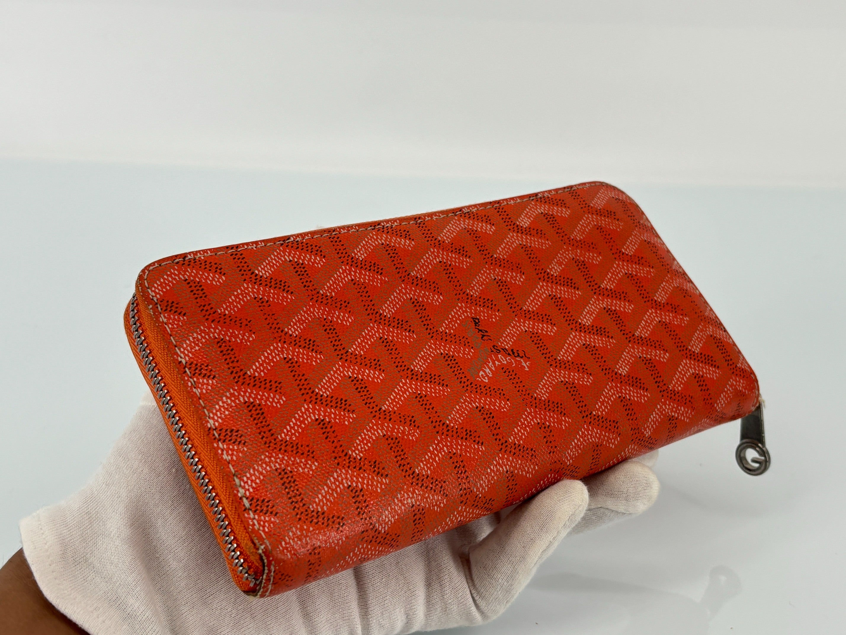 Goyard Matignon Zippy Wallet Orange Monogram