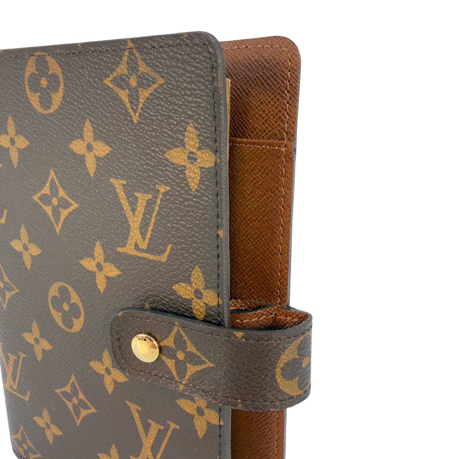 Louis Vuitton Agenda MM Braun Monogram Canvas