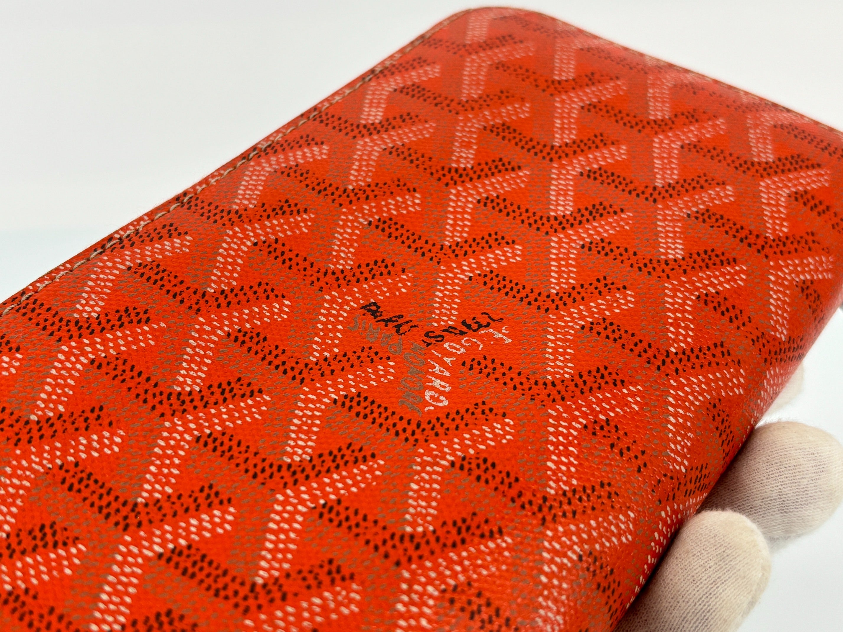 Goyard Matignon Zippy Wallet Orange Monogram