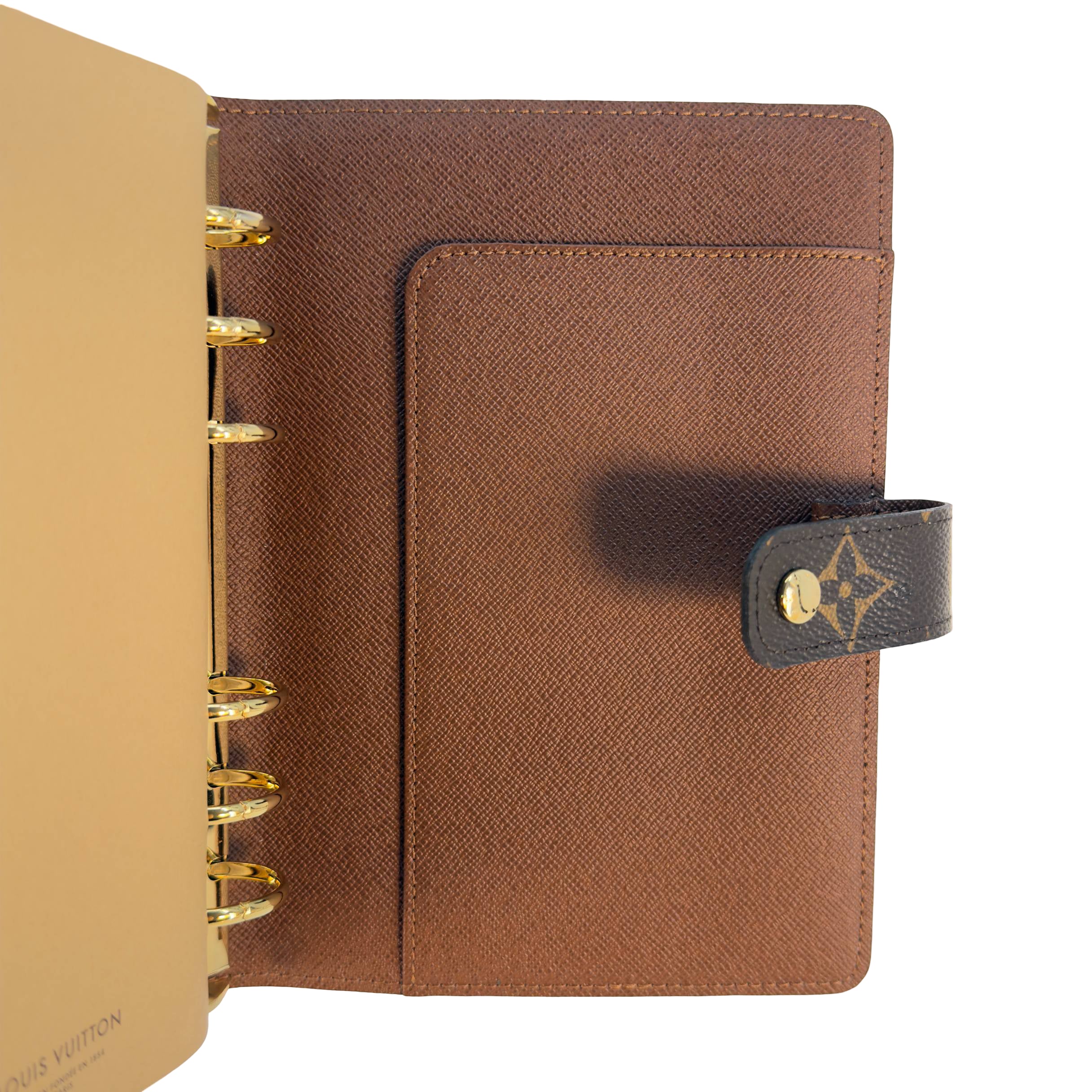 Louis Vuitton Agenda MM Braun Monogram Canvas
