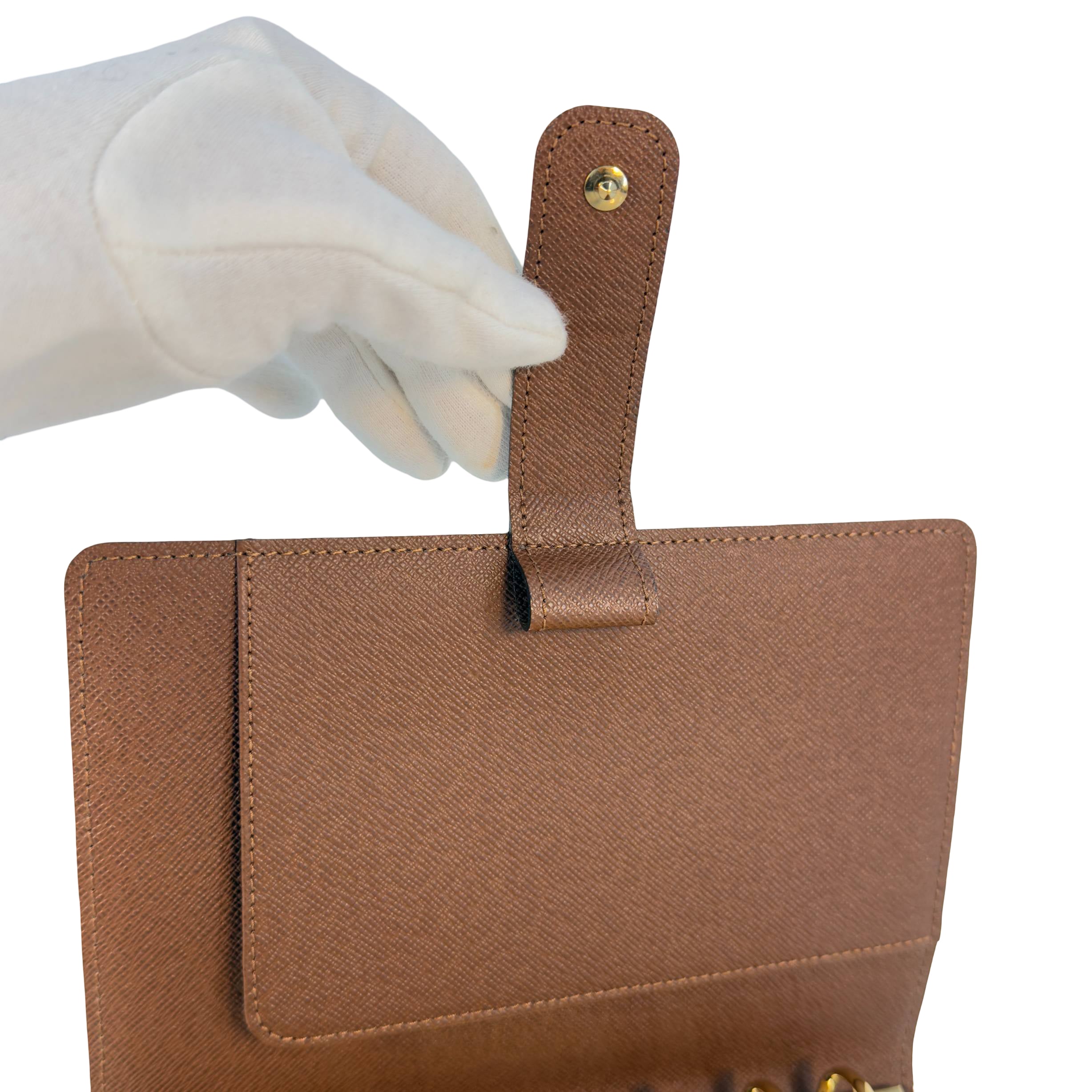 Louis Vuitton Agenda MM Braun Monogram Canvas