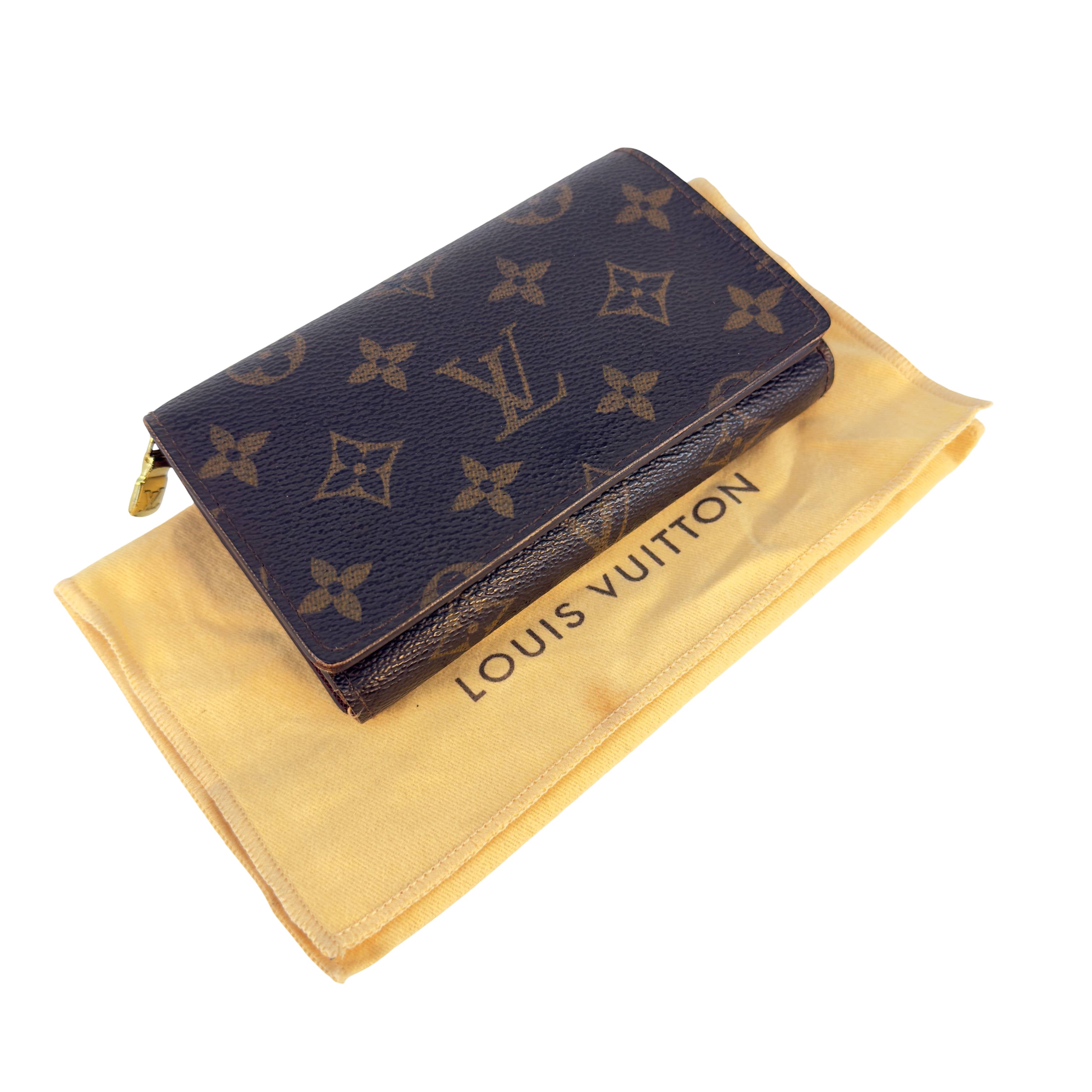 Louis Vuitton Petit Tresor Wallet Schwarz Monogram Canvas