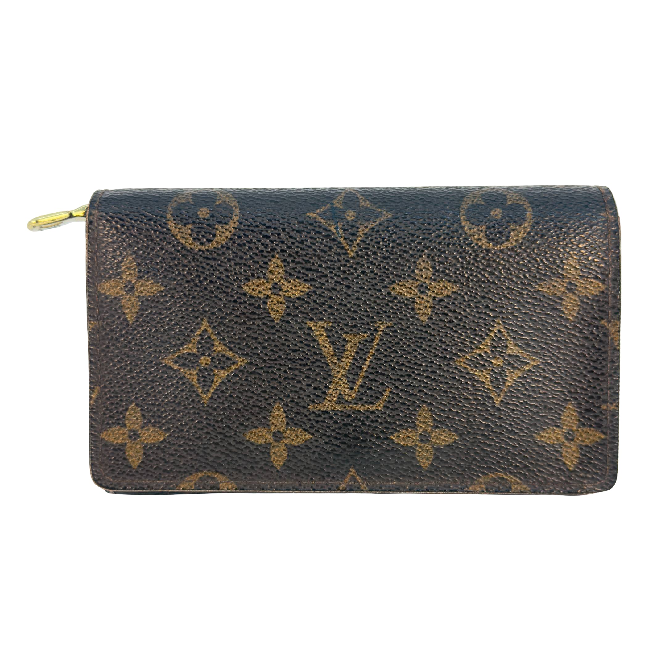Louis Vuitton Petit Tresor Wallet Schwarz Monogram Canvas