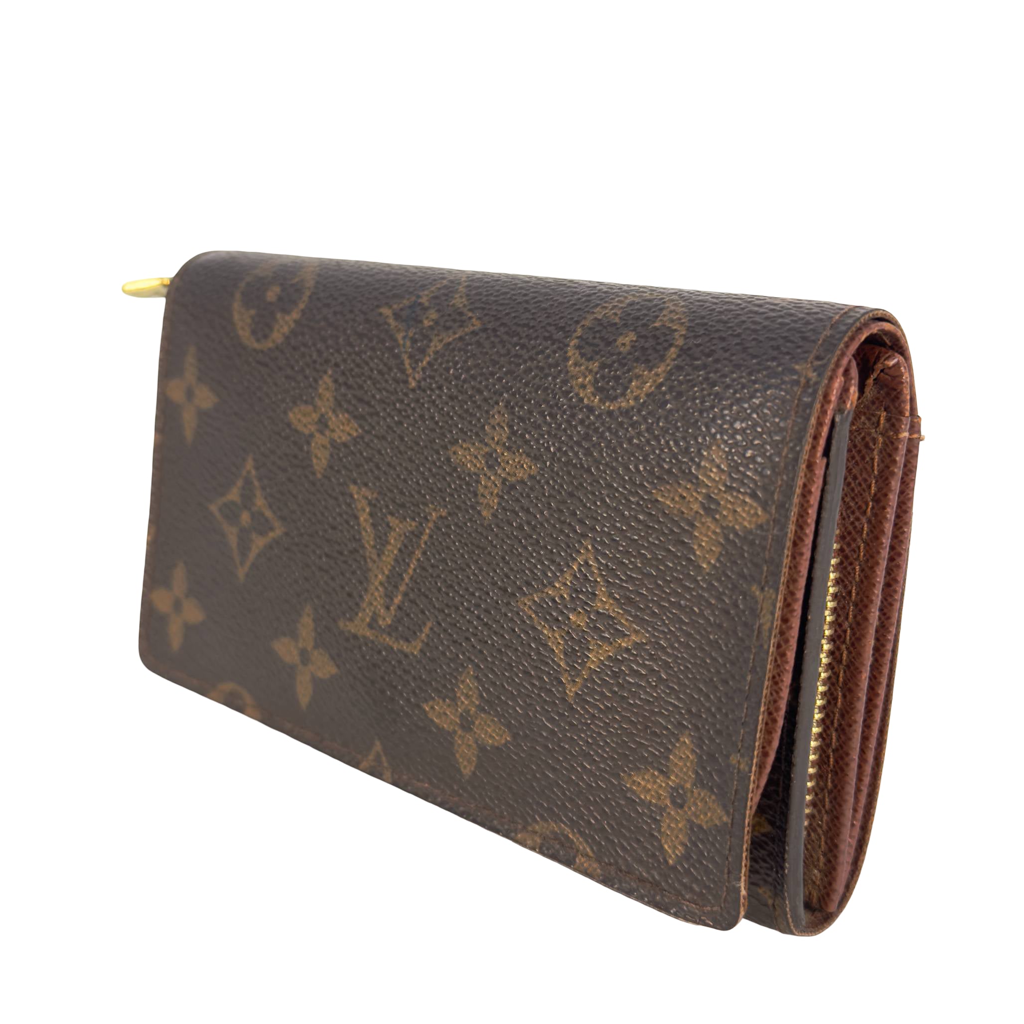 Louis Vuitton Petit Tresor Wallet Schwarz Monogram Canvas