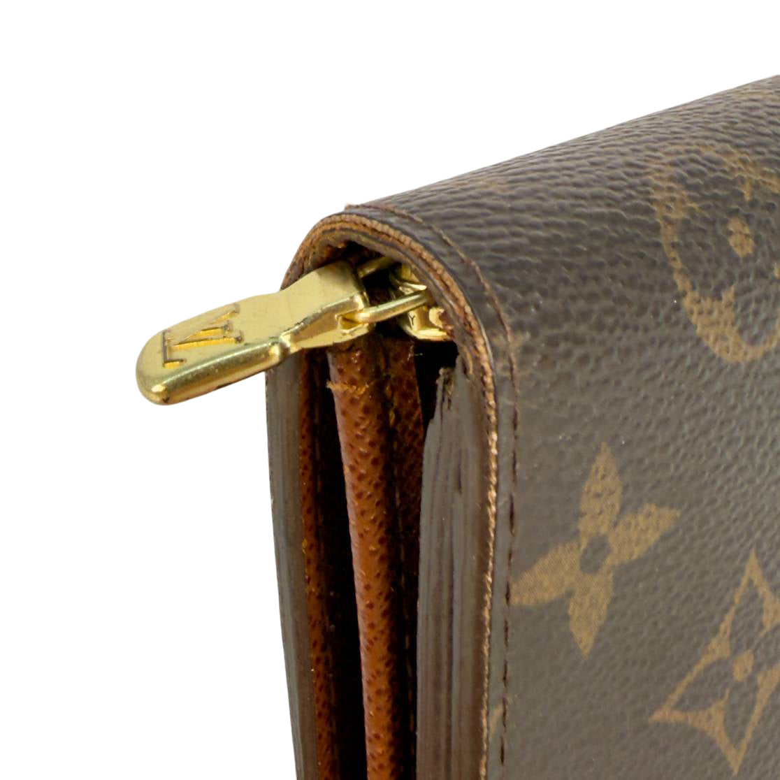 Louis Vuitton Petit Tresor Wallet Schwarz Monogram Canvas