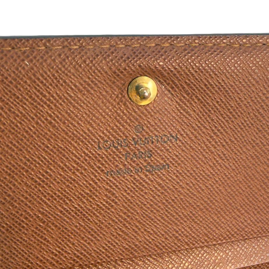 Louis Vuitton Petit Tresor Wallet Schwarz Monogram Canvas