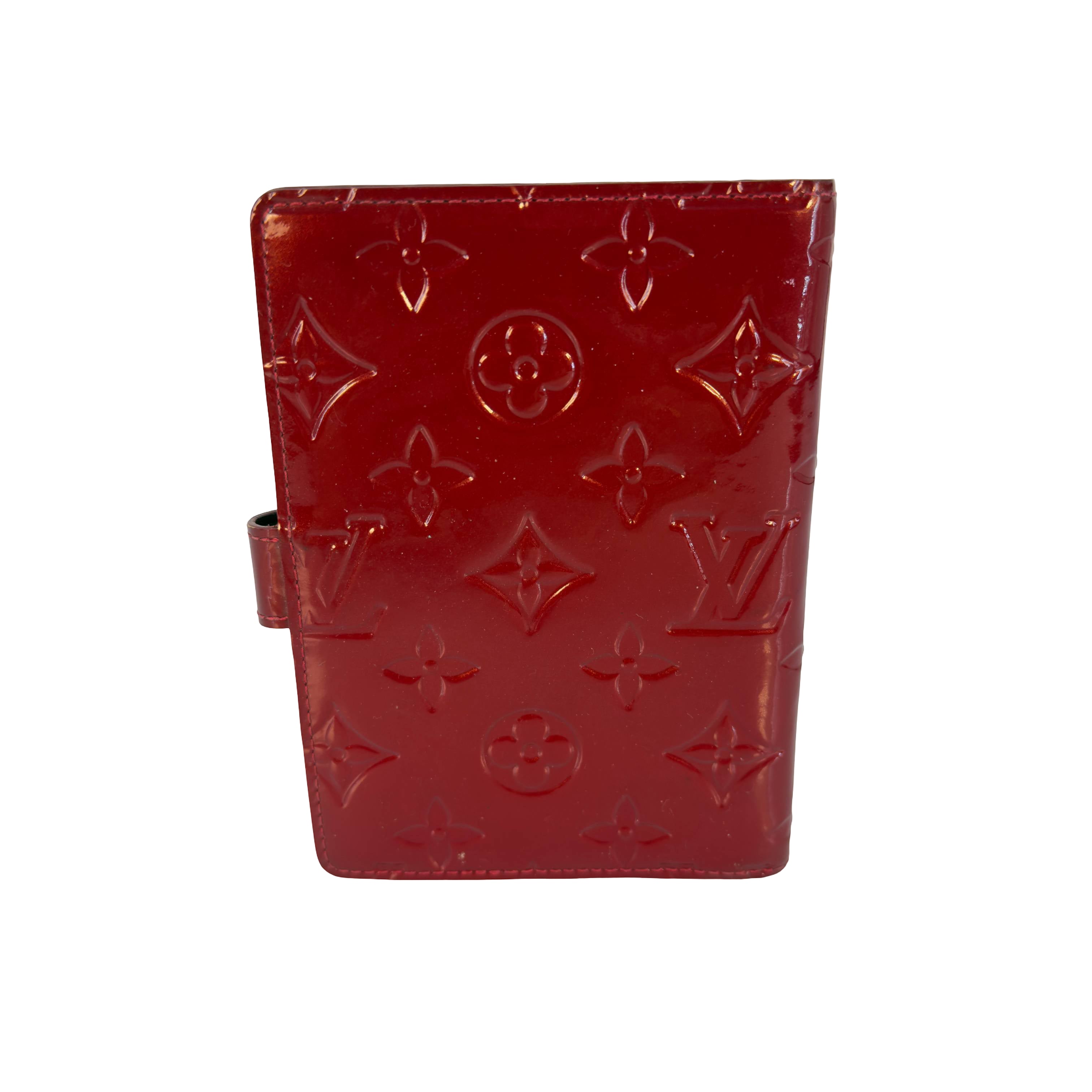 Louis Vuitton Agenda PM Rot Vernis Leder