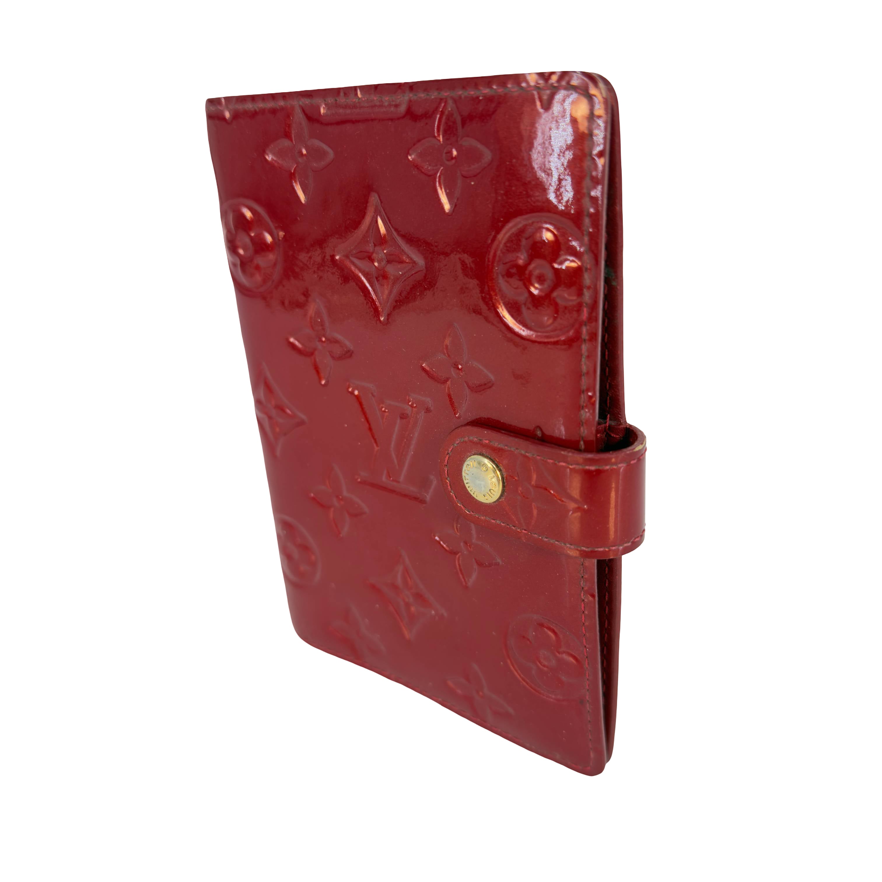 Louis Vuitton Agenda PM Rot Vernis Leder