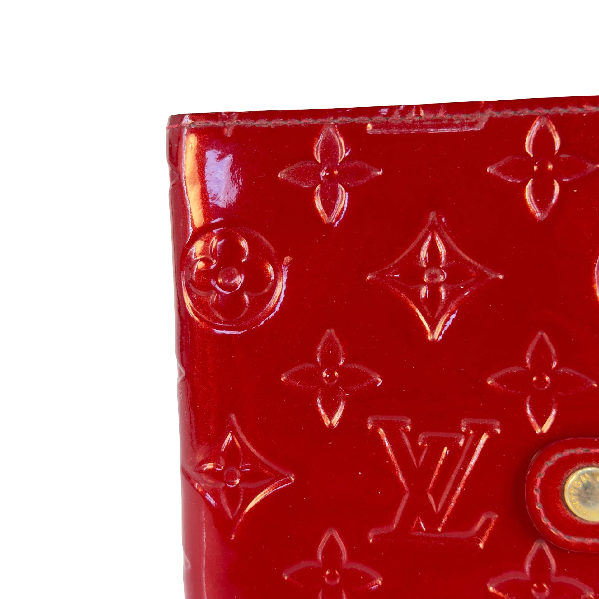 Louis Vuitton Agenda PM Rot Vernis Leder