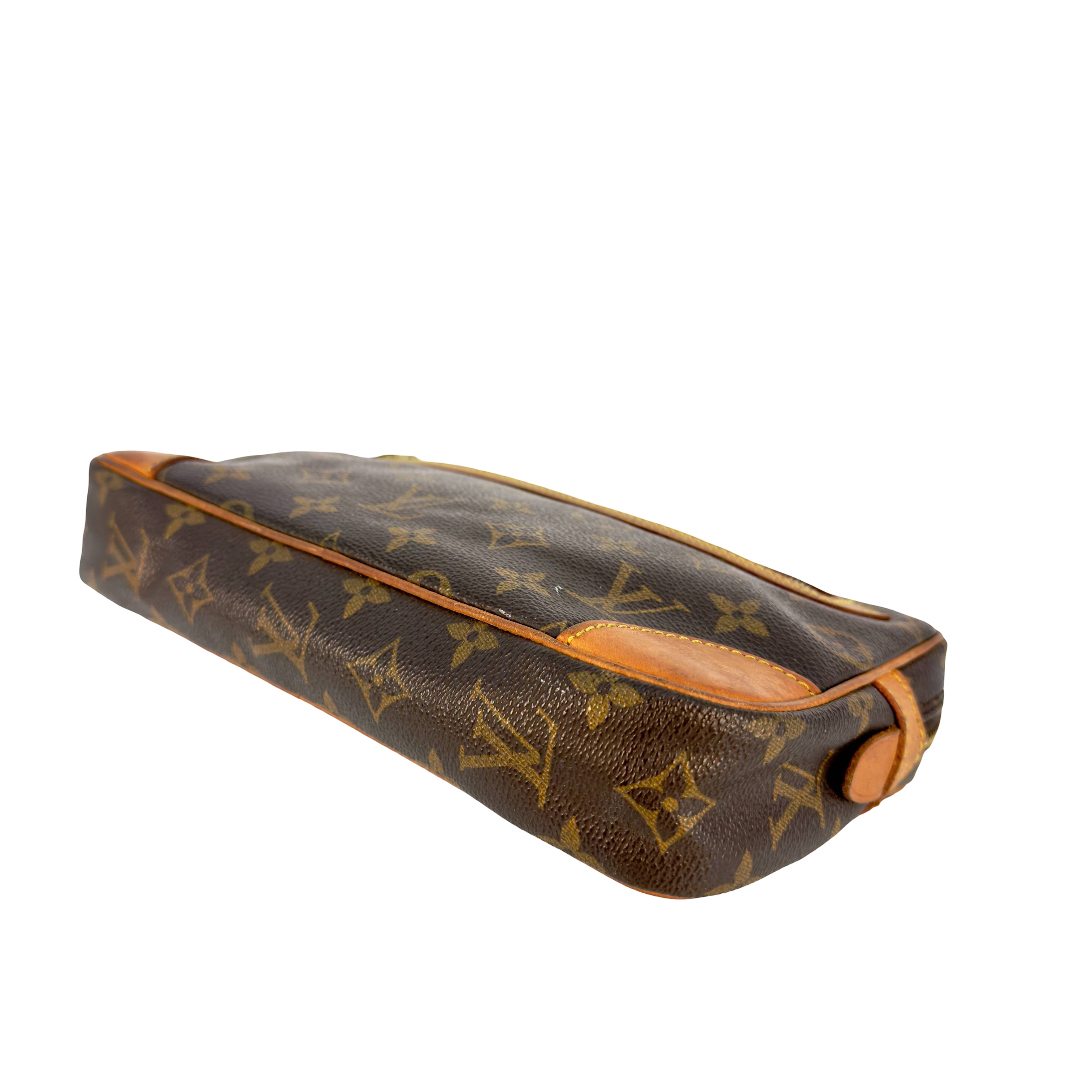 Louis Vuitton Pochette Marly Dragonne Clutch Braun Monogram Canvas