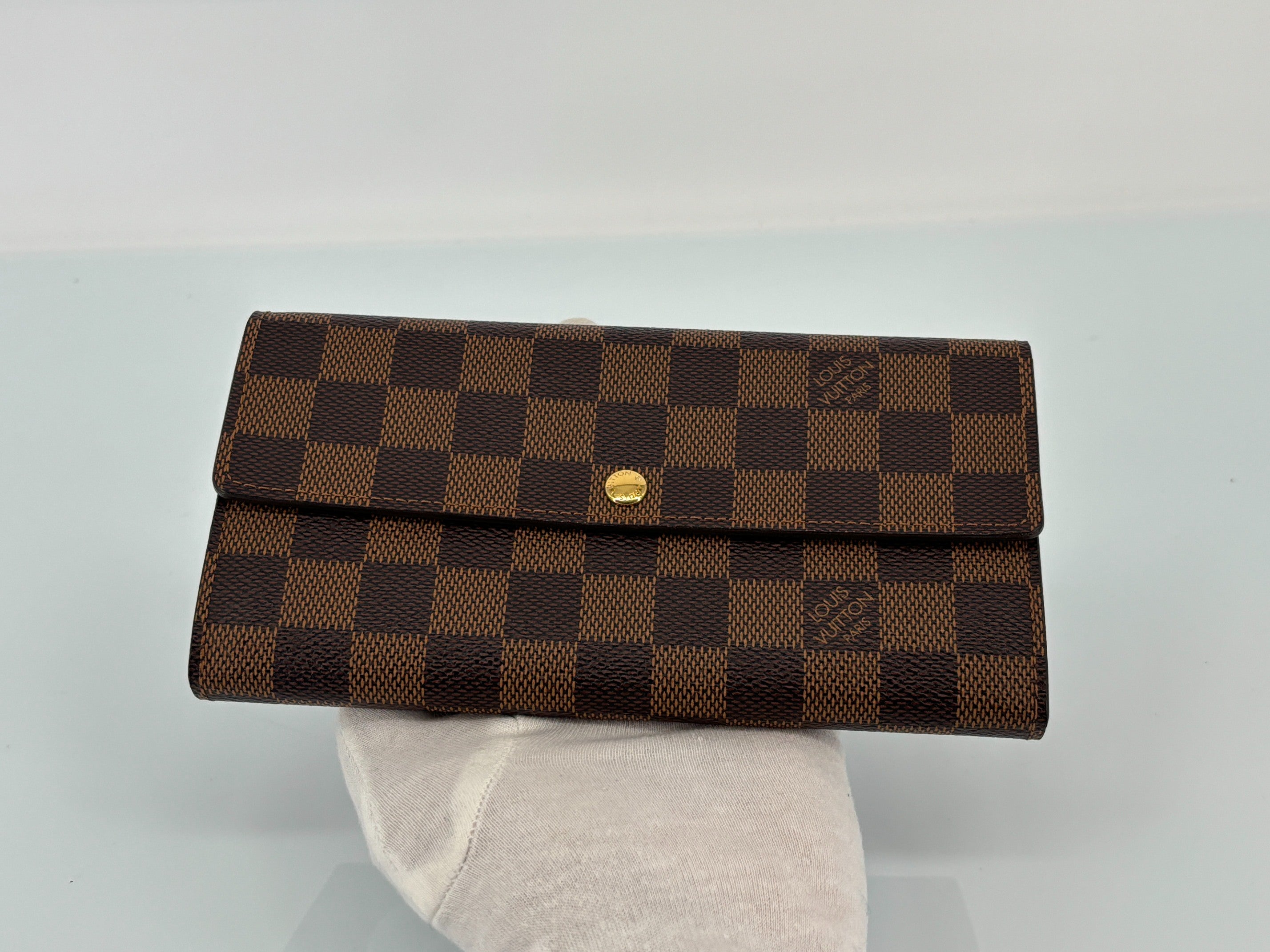 Louis Vuitton Sarah Wallet Damier Ebene Canvas incl. Dustbag