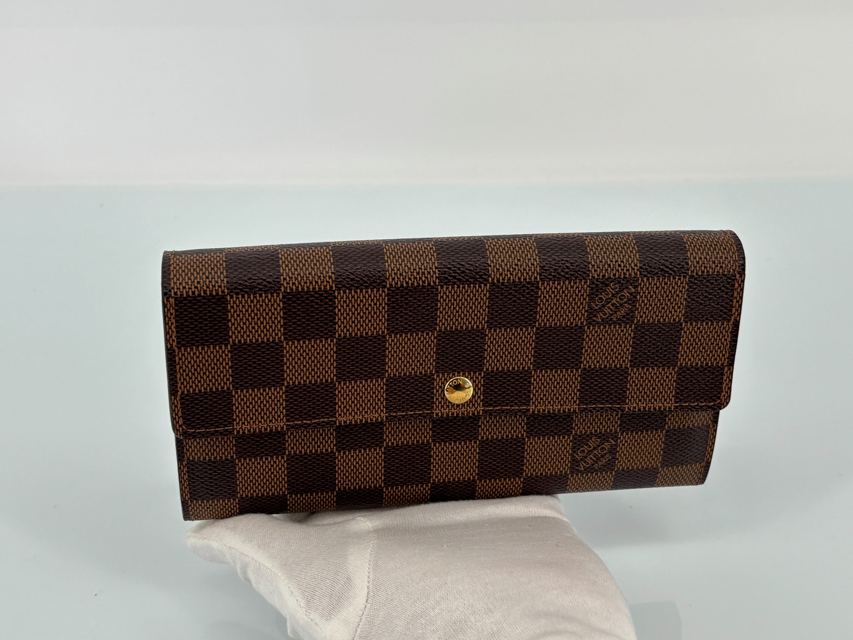 Louis Vuitton Sarah Wallet Damier Ebene Canvas incl. Dustbag