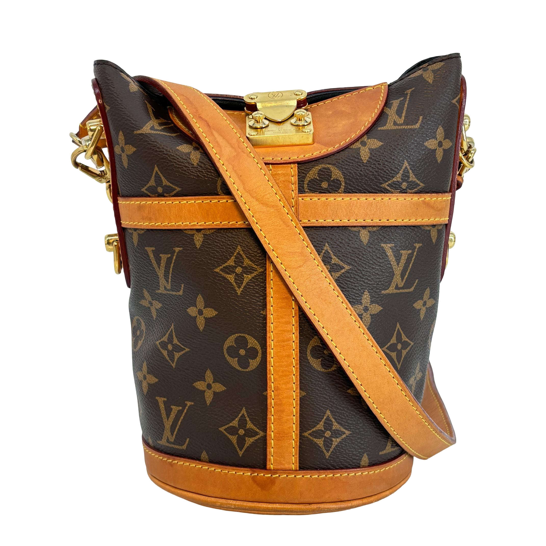 Louis Vuitton Duffle Shoulder Bag Monogram Canvas