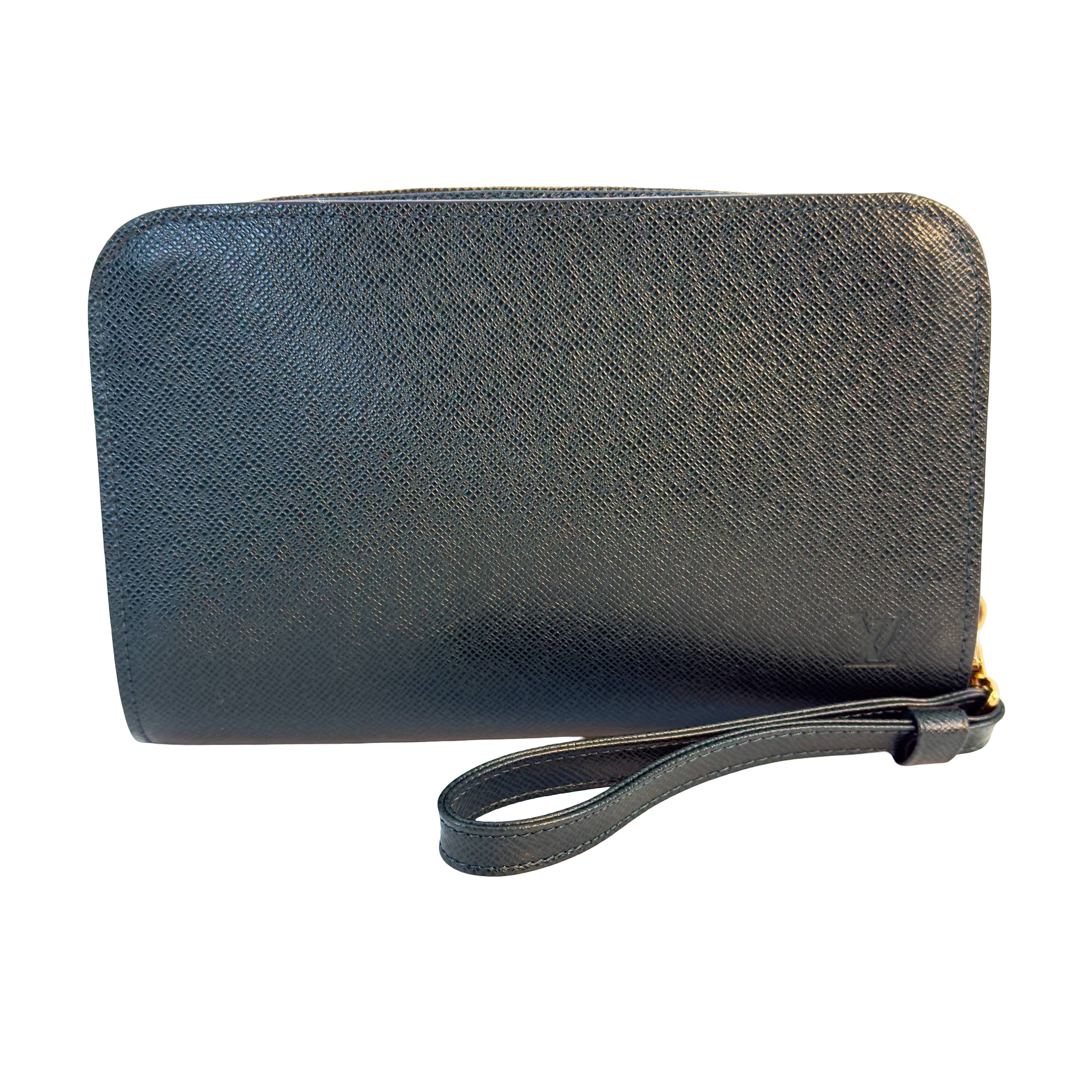 Louis Vuitton Baikal Clutch Grün Taiga Leder