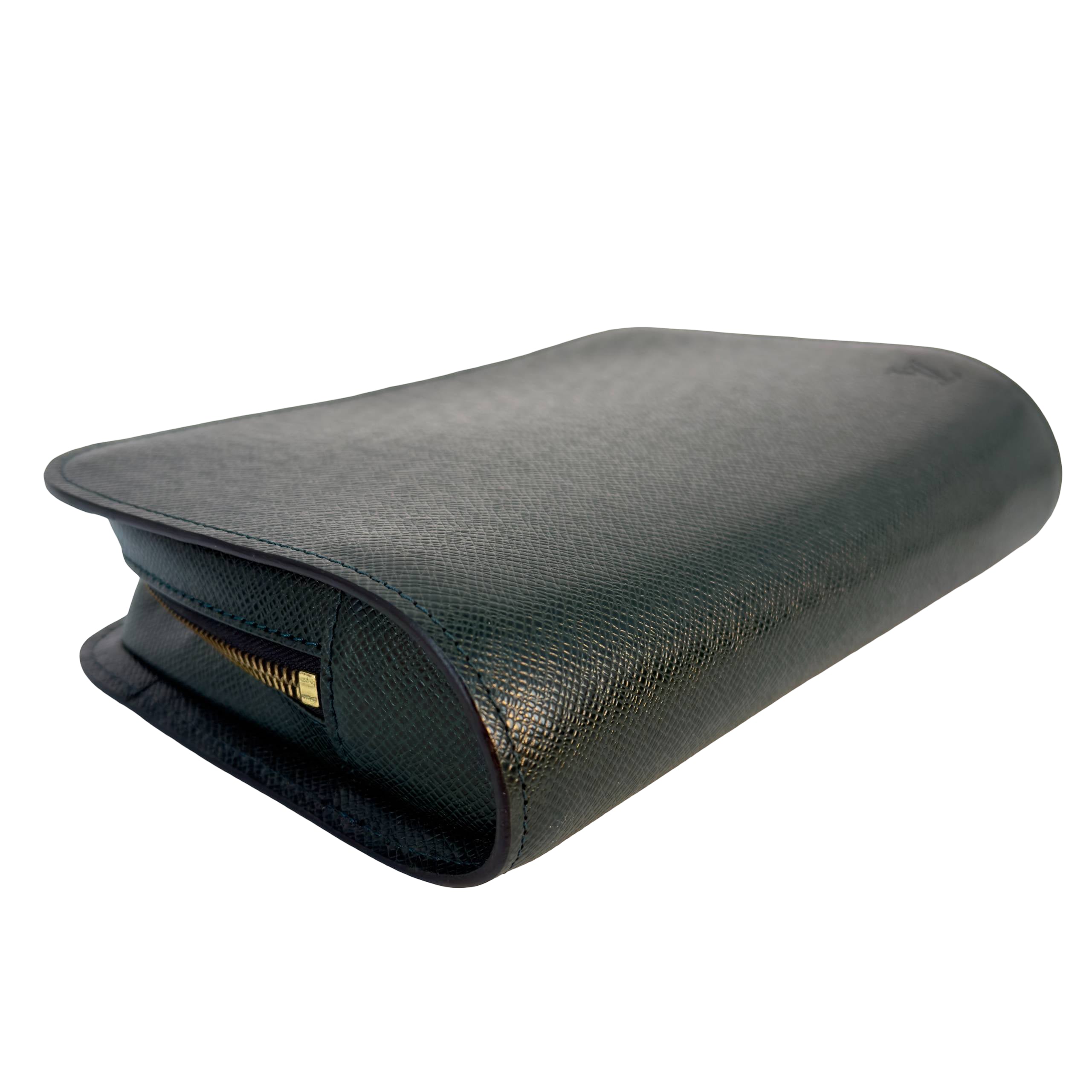 Louis Vuitton Baikal Clutch Grün Taiga Leder