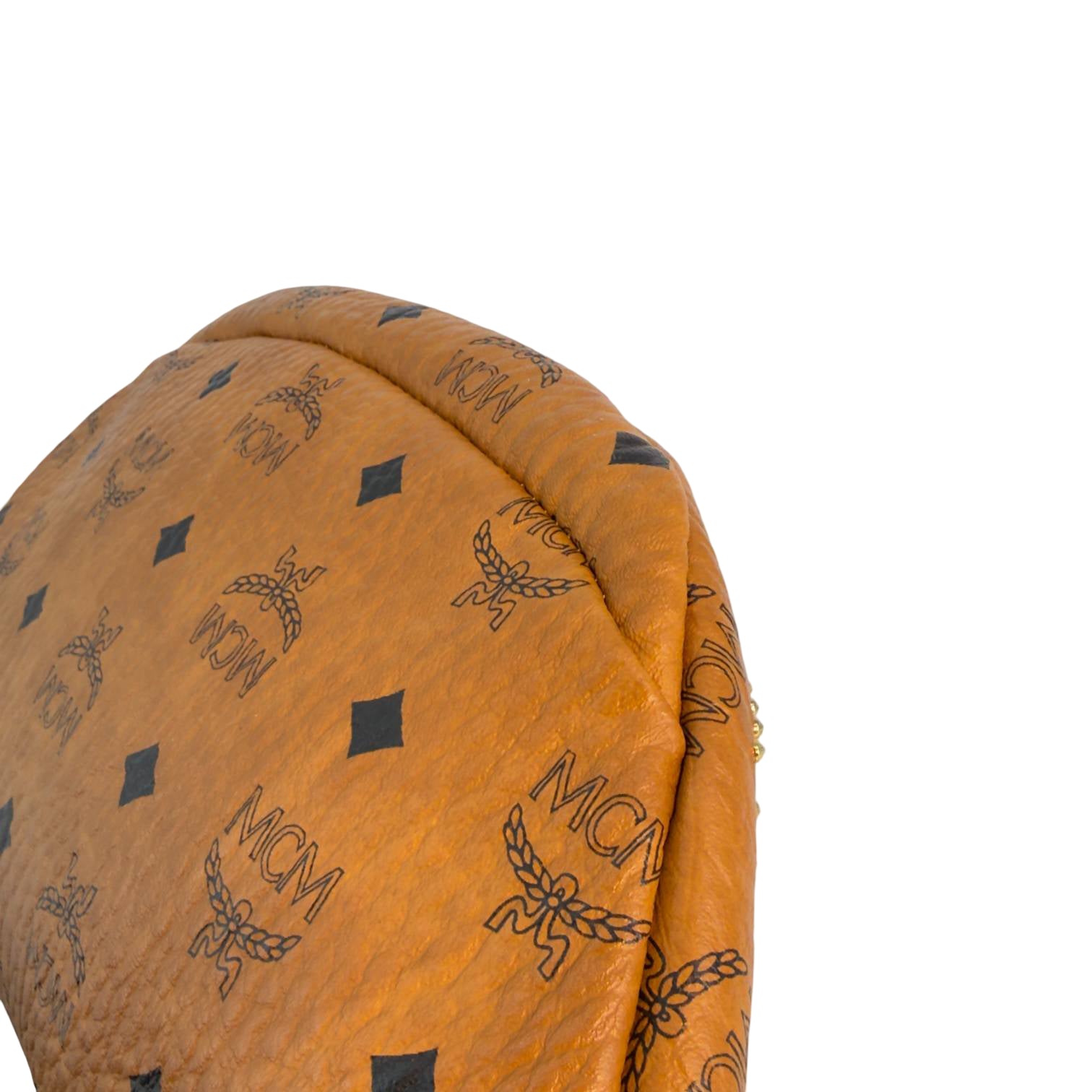 MCM Studded Fursten Bum Bag Braun Visetos Monogram