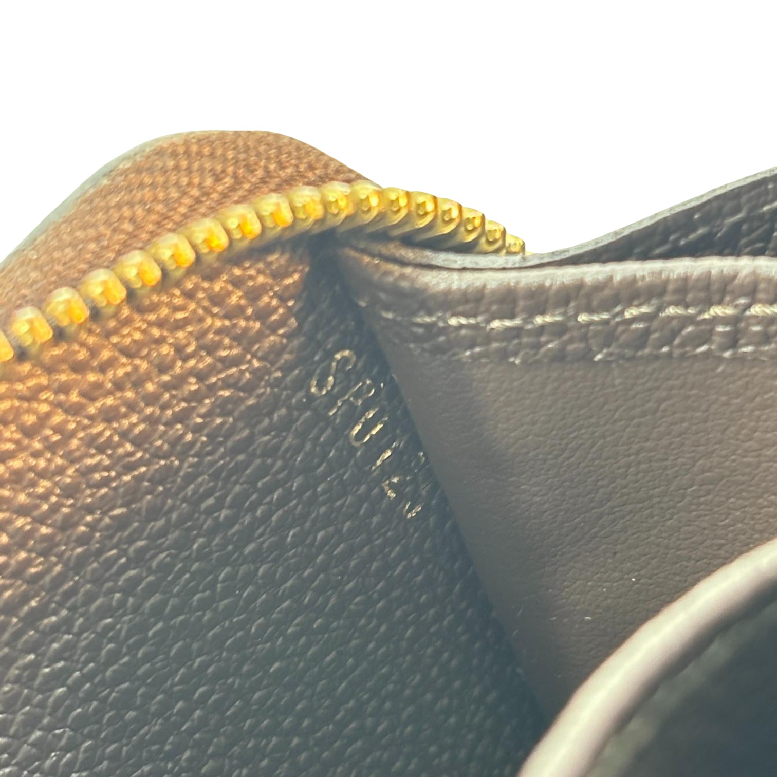 Louis Vuitton Zippy Wallet Brown Monogram Empreinte Leather