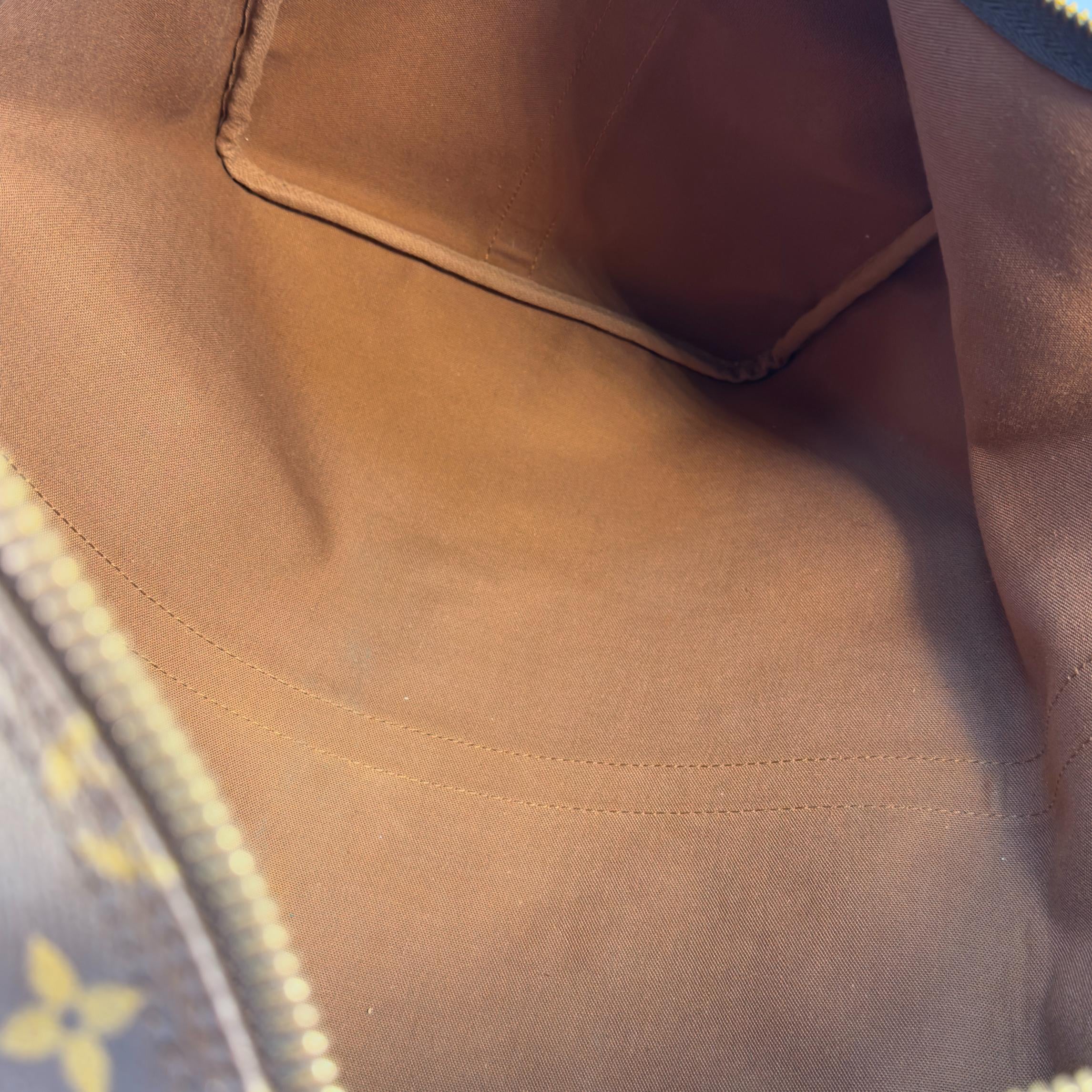 Louis Vuitton Keepall 55 Bandoulière Braun Monogram Canvas