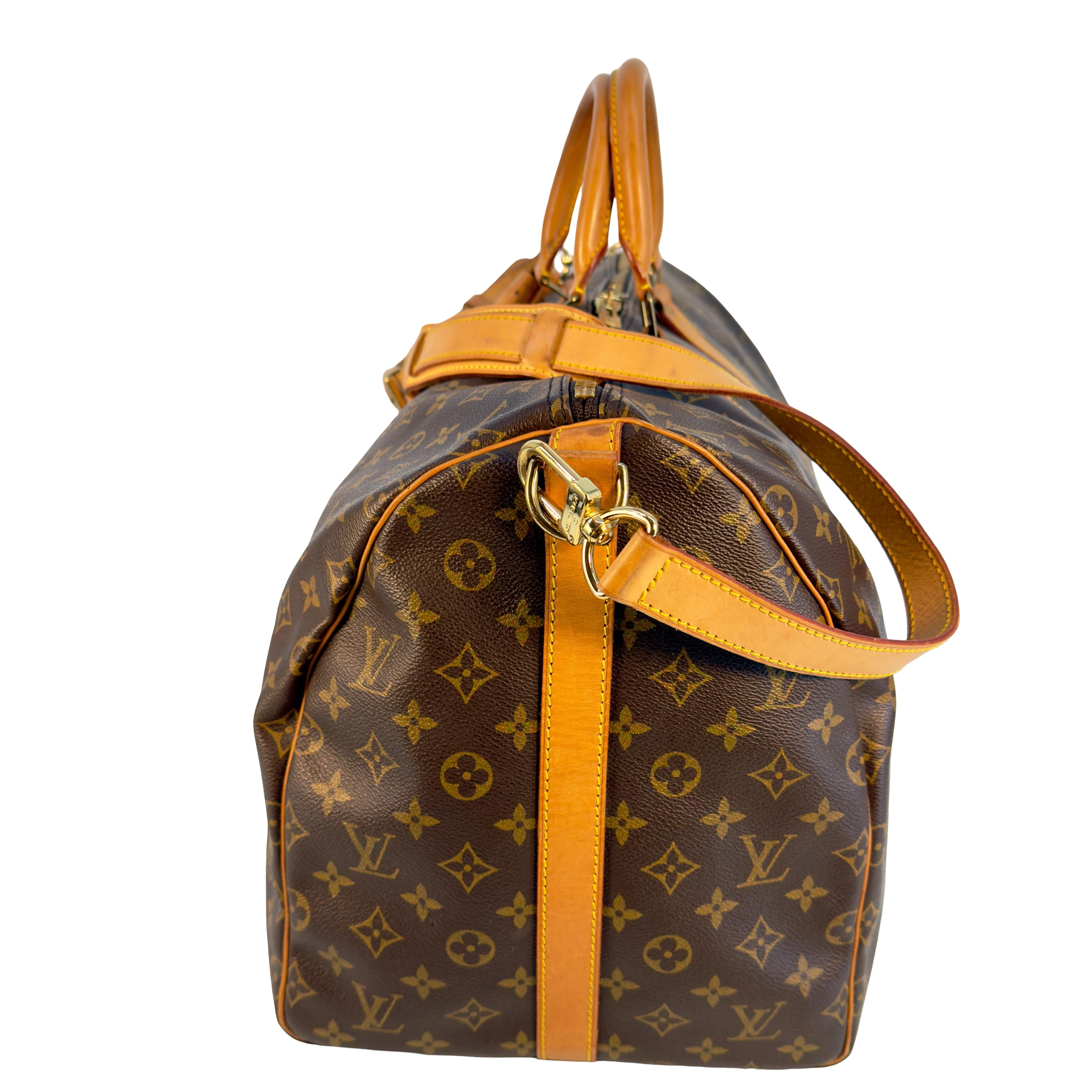 Louis Vuitton Keepall 55 Bandoulière Braun Monogram Canvas