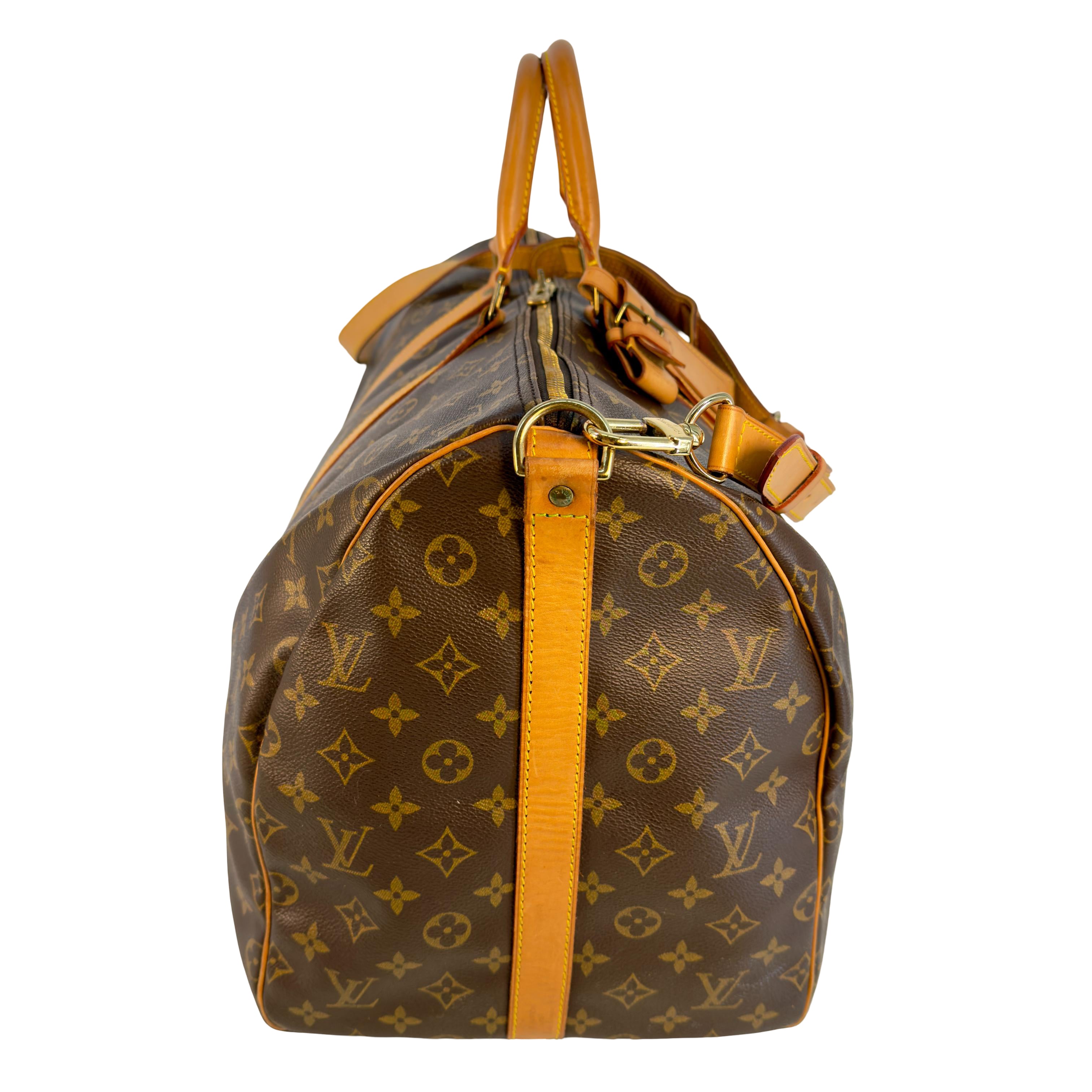 Louis Vuitton Keepall 55 Bandoulière Braun Monogram Canvas