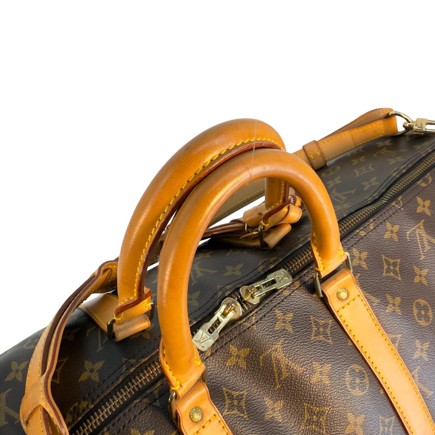 Louis Vuitton Keepall 55 Bandoulière Braun Monogram Canvas