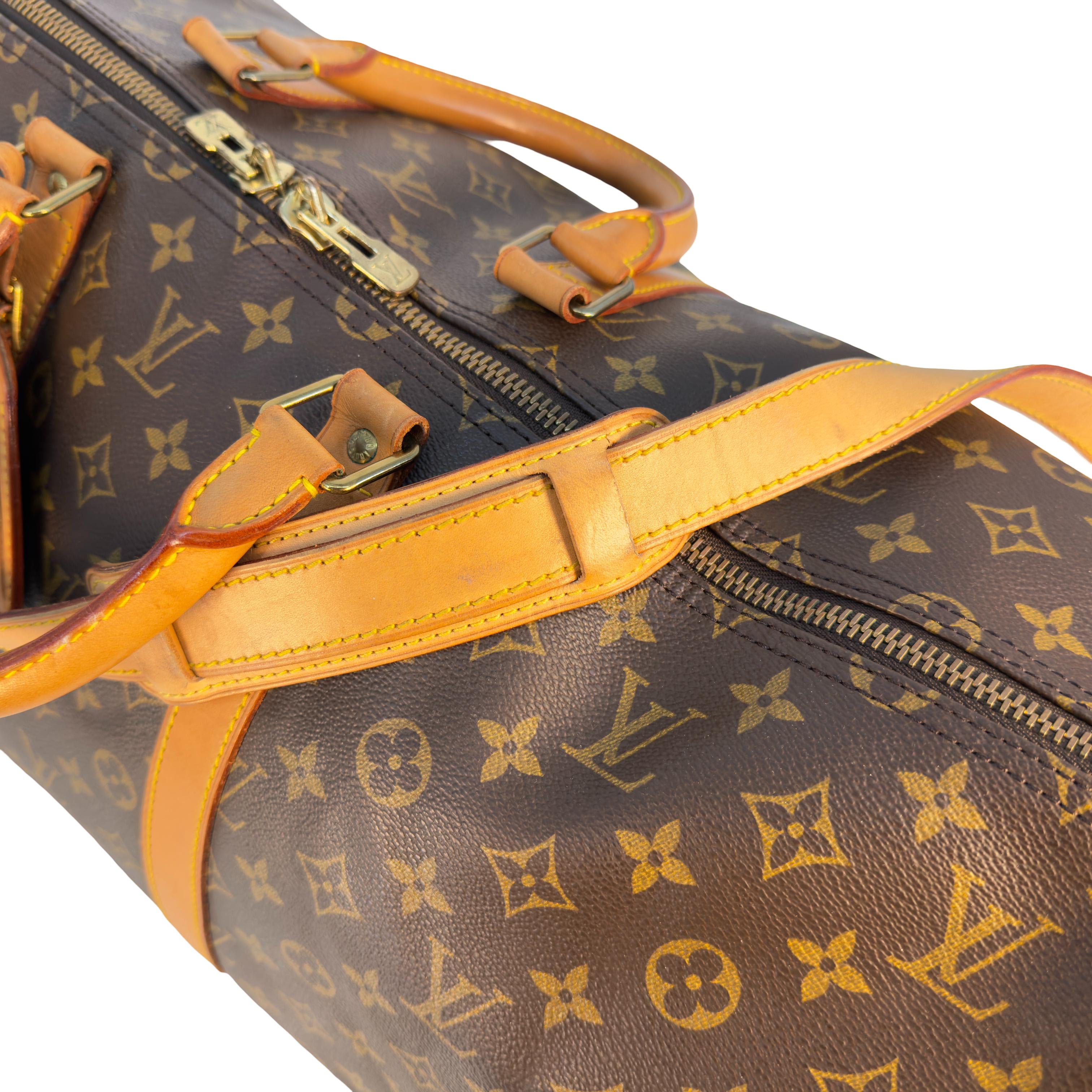 Louis Vuitton Keepall 55 Bandoulière Braun Monogram Canvas