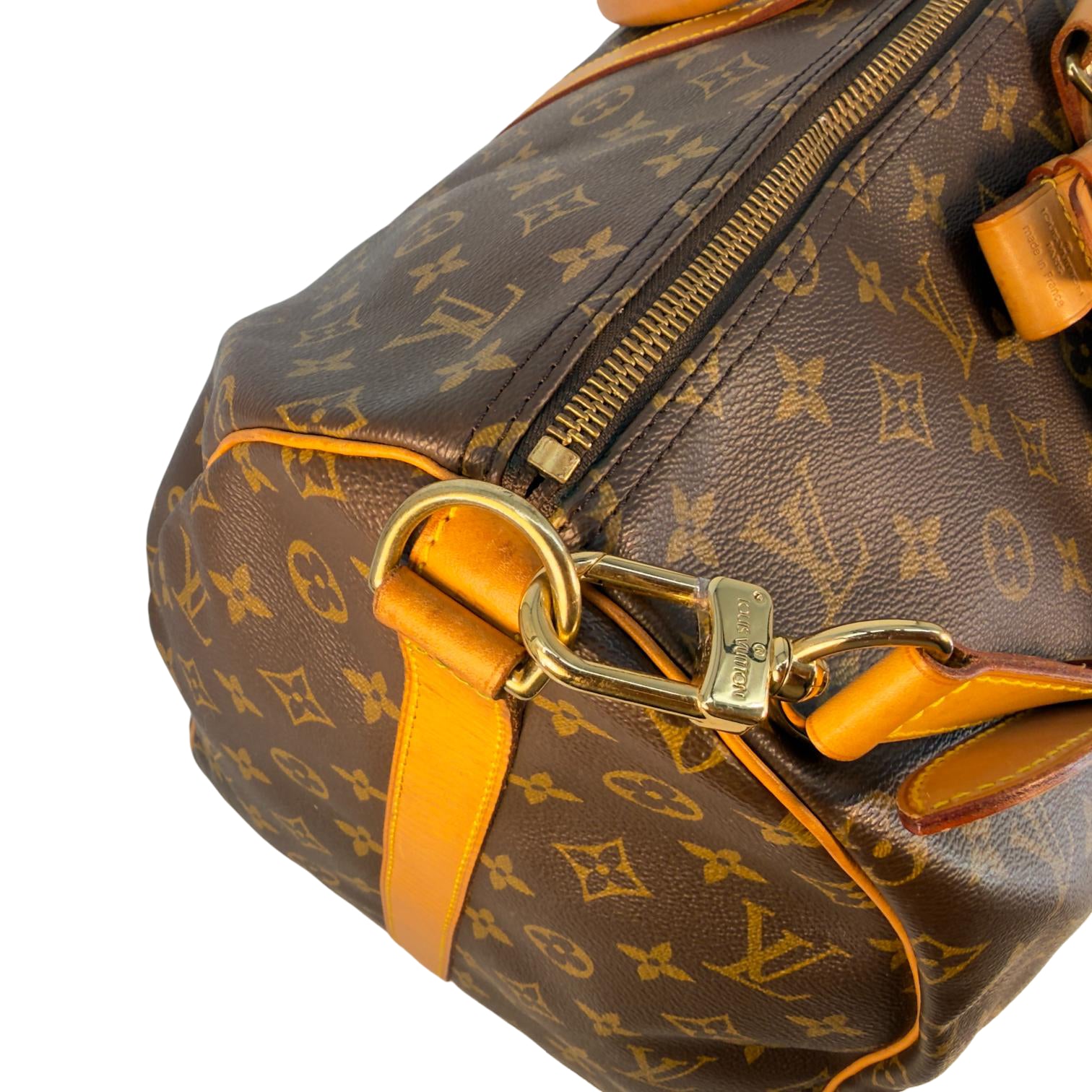 Louis Vuitton Keepall 55 Bandoulière Braun Monogram Canvas
