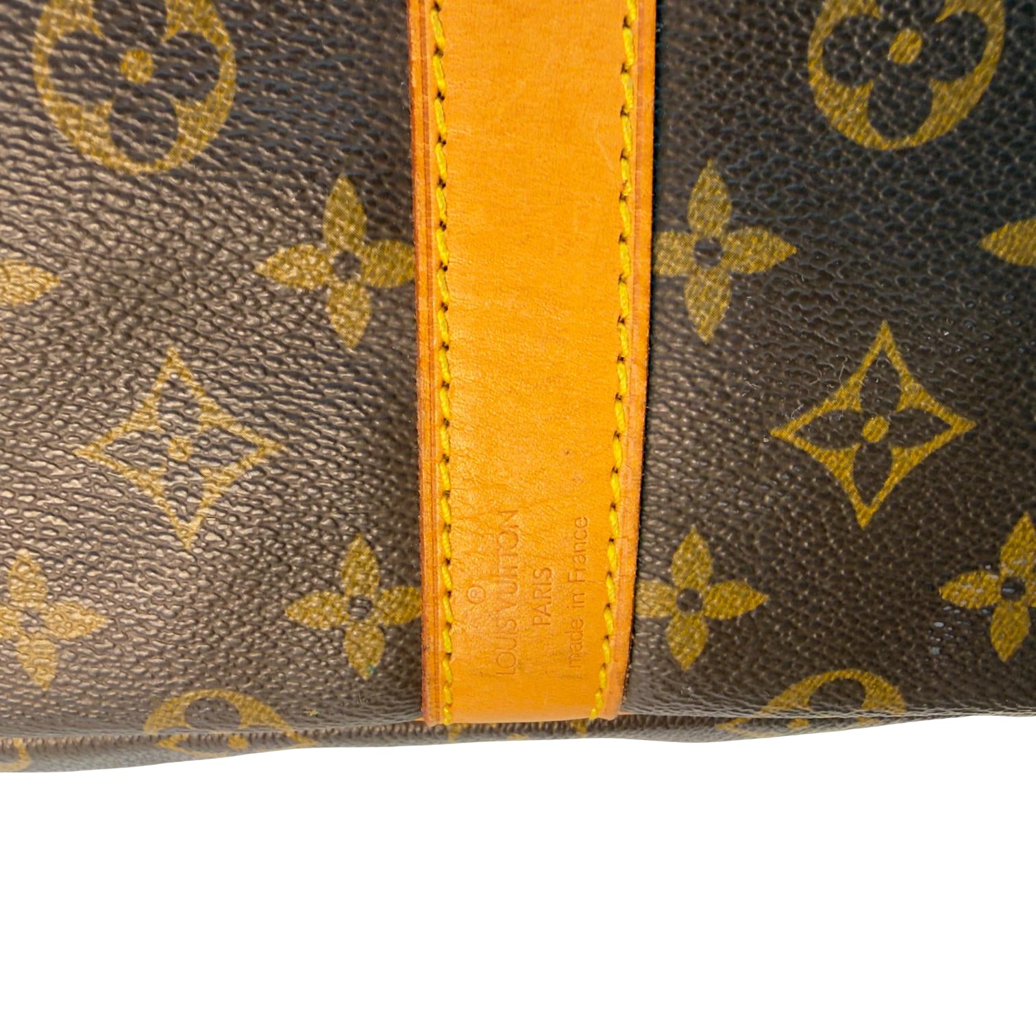 Louis Vuitton Keepall 55 Bandoulière Braun Monogram Canvas