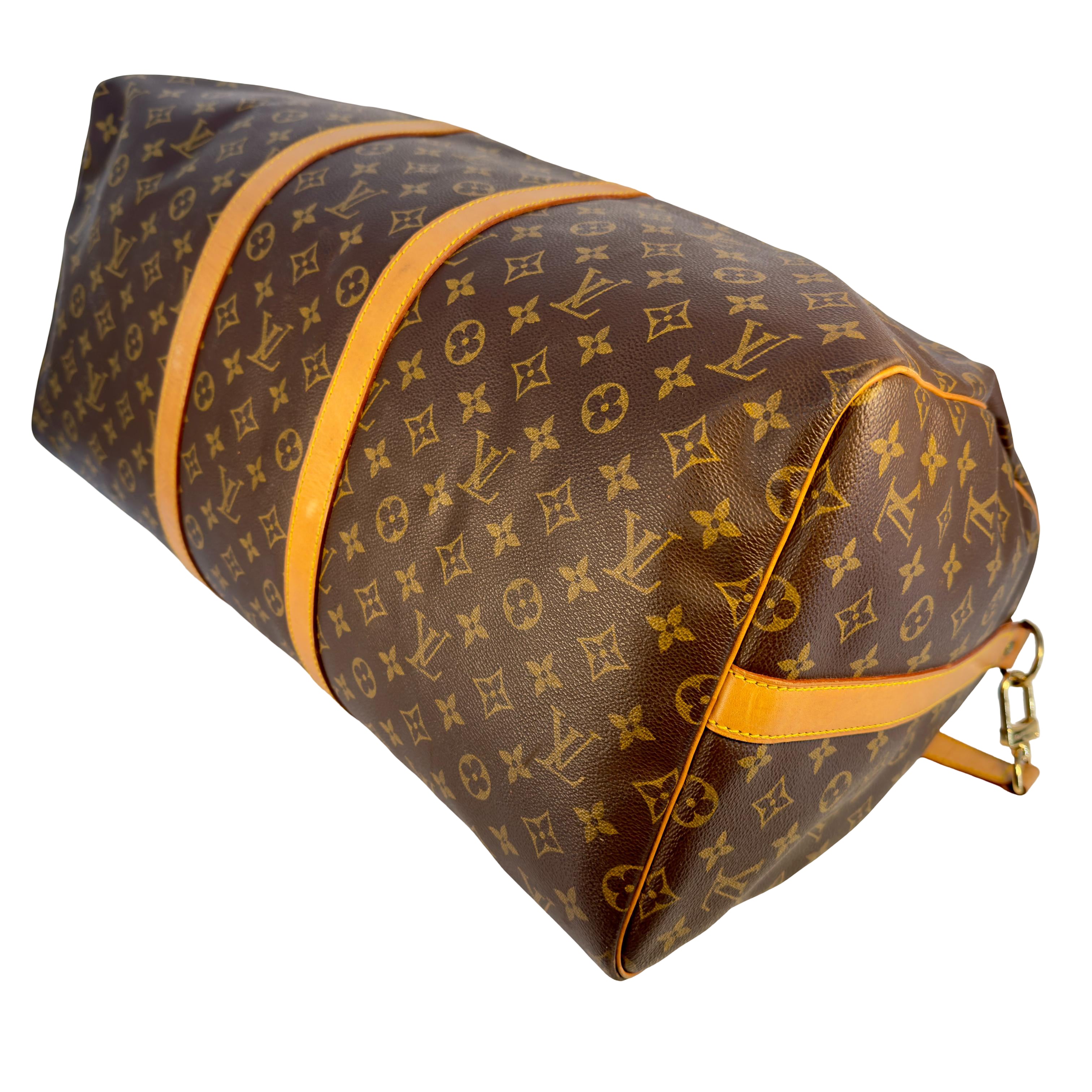 Louis Vuitton Keepall 55 Bandoulière Braun Monogram Canvas