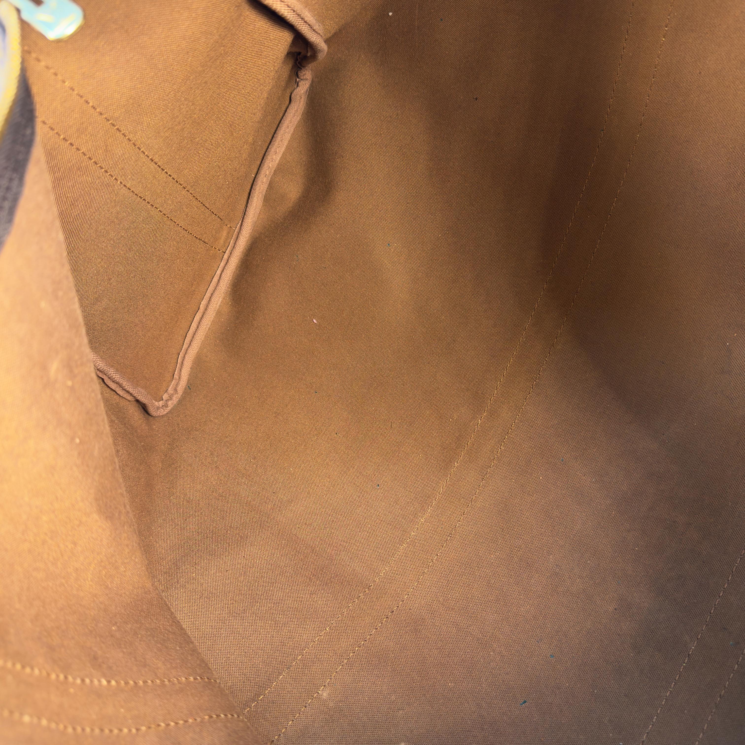 Louis Vuitton Keepall 60 Bandoulière Braun Monogram Canvas