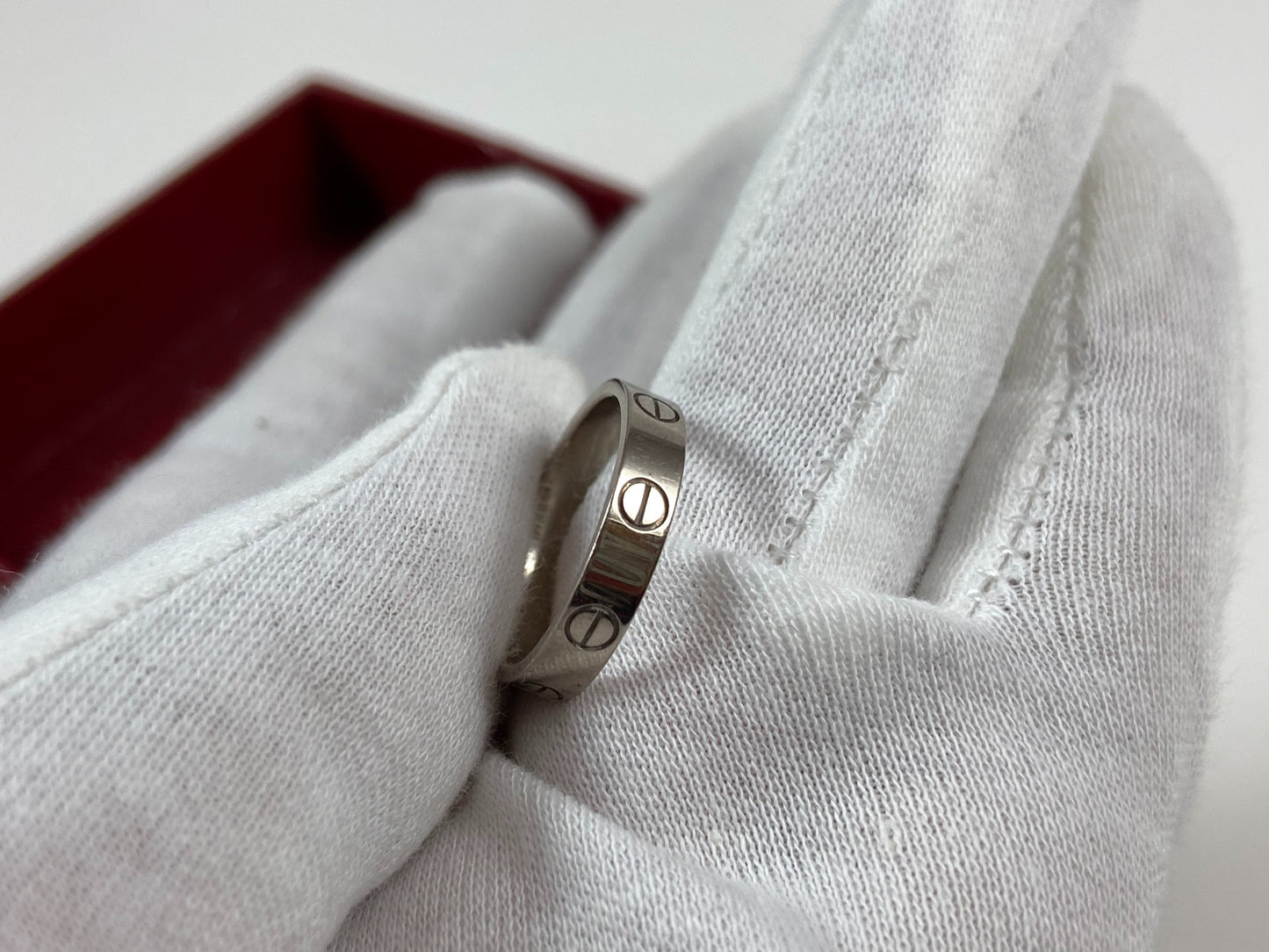 Cartier Love Ring White Gold Size 51 incl. Box