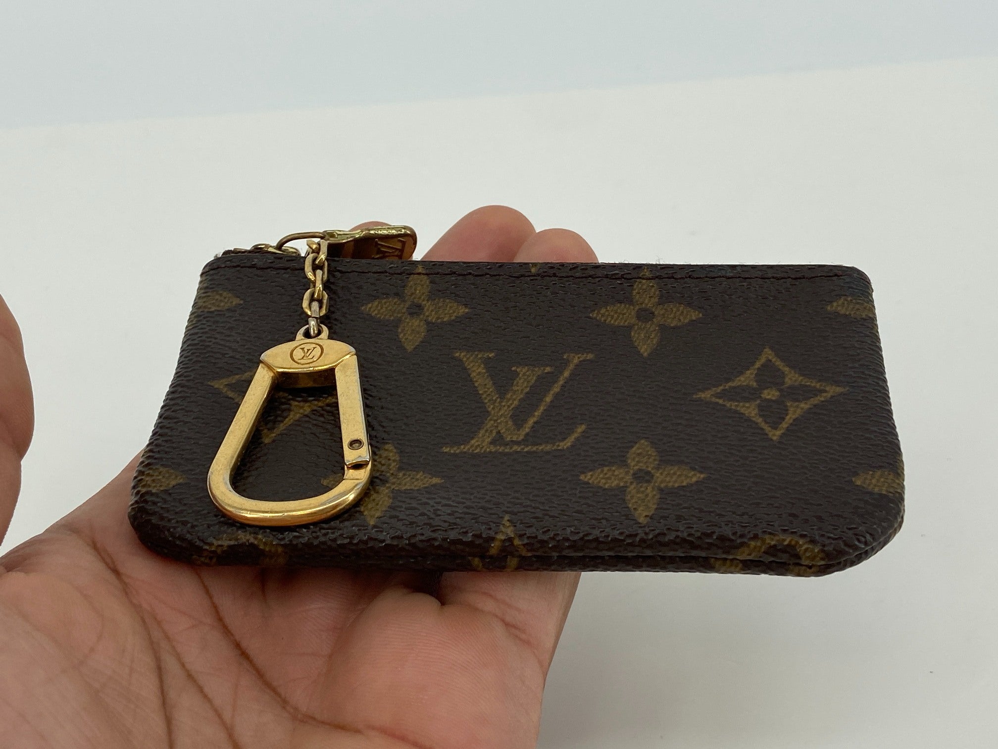 Louis Vuitton Pochette Cles Key Pouch Monogram Canvas incl. Box