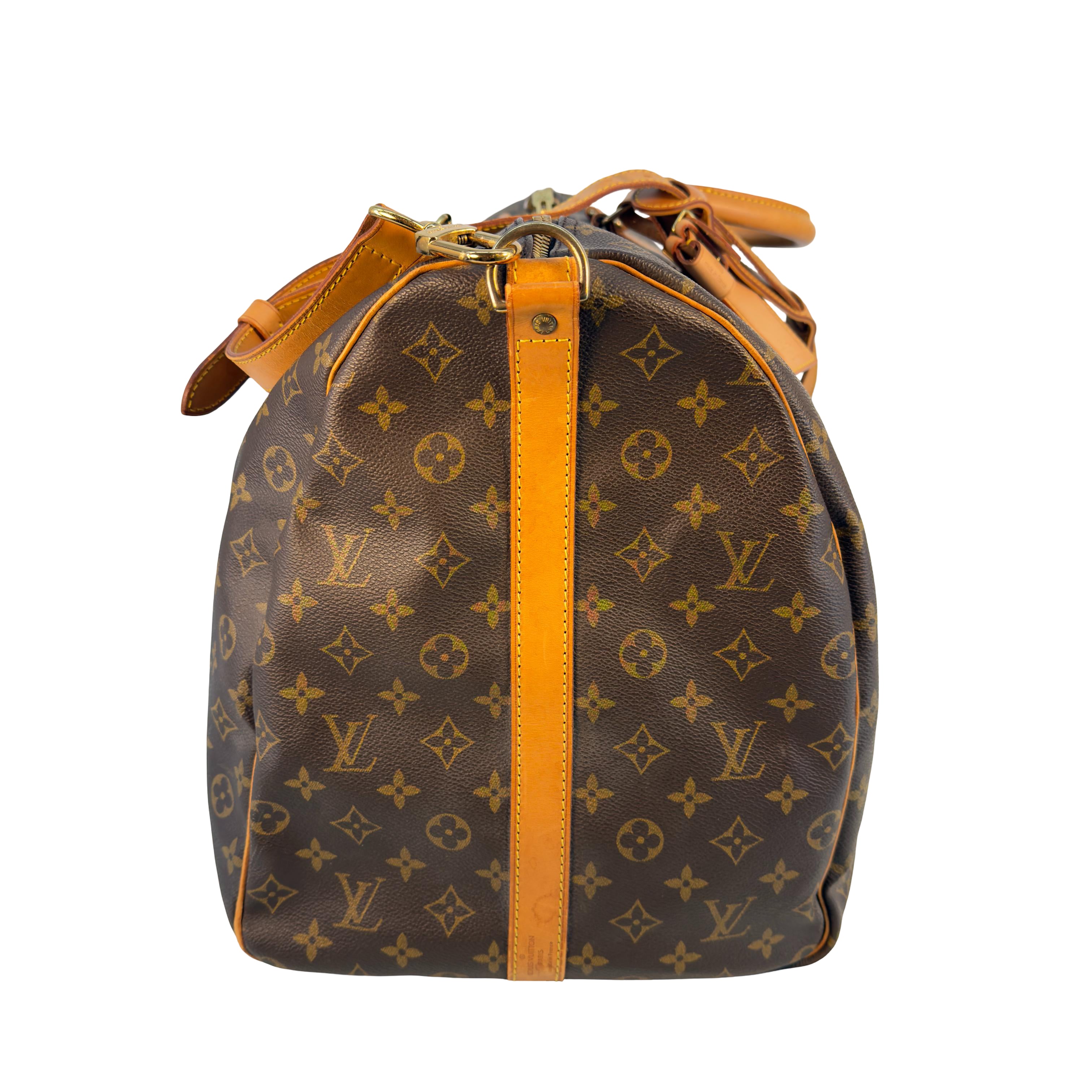 Louis Vuitton Keepall 60 Bandoulière Braun Monogram Canvas